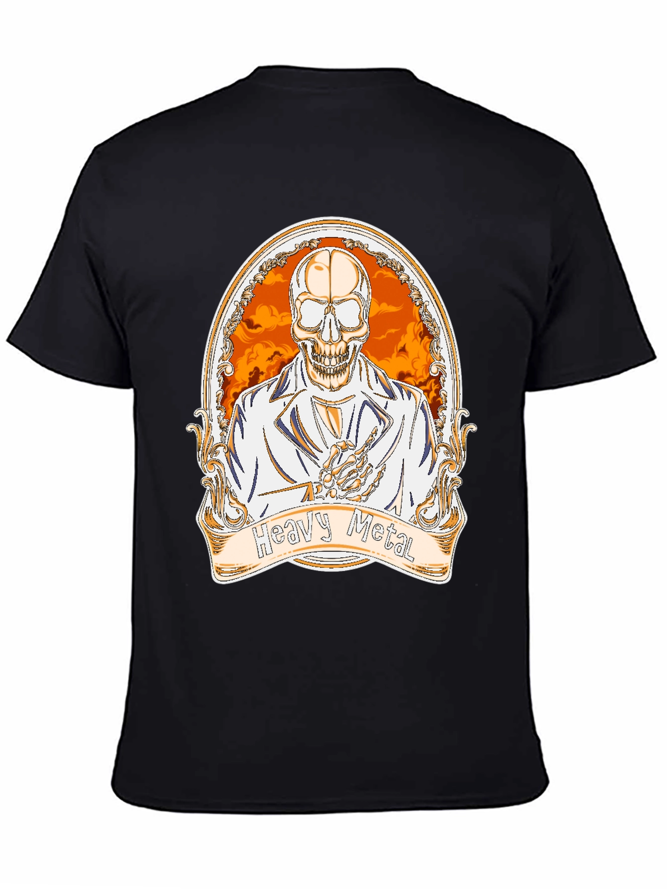 Heavy Metal Skeleton Graphic Tee