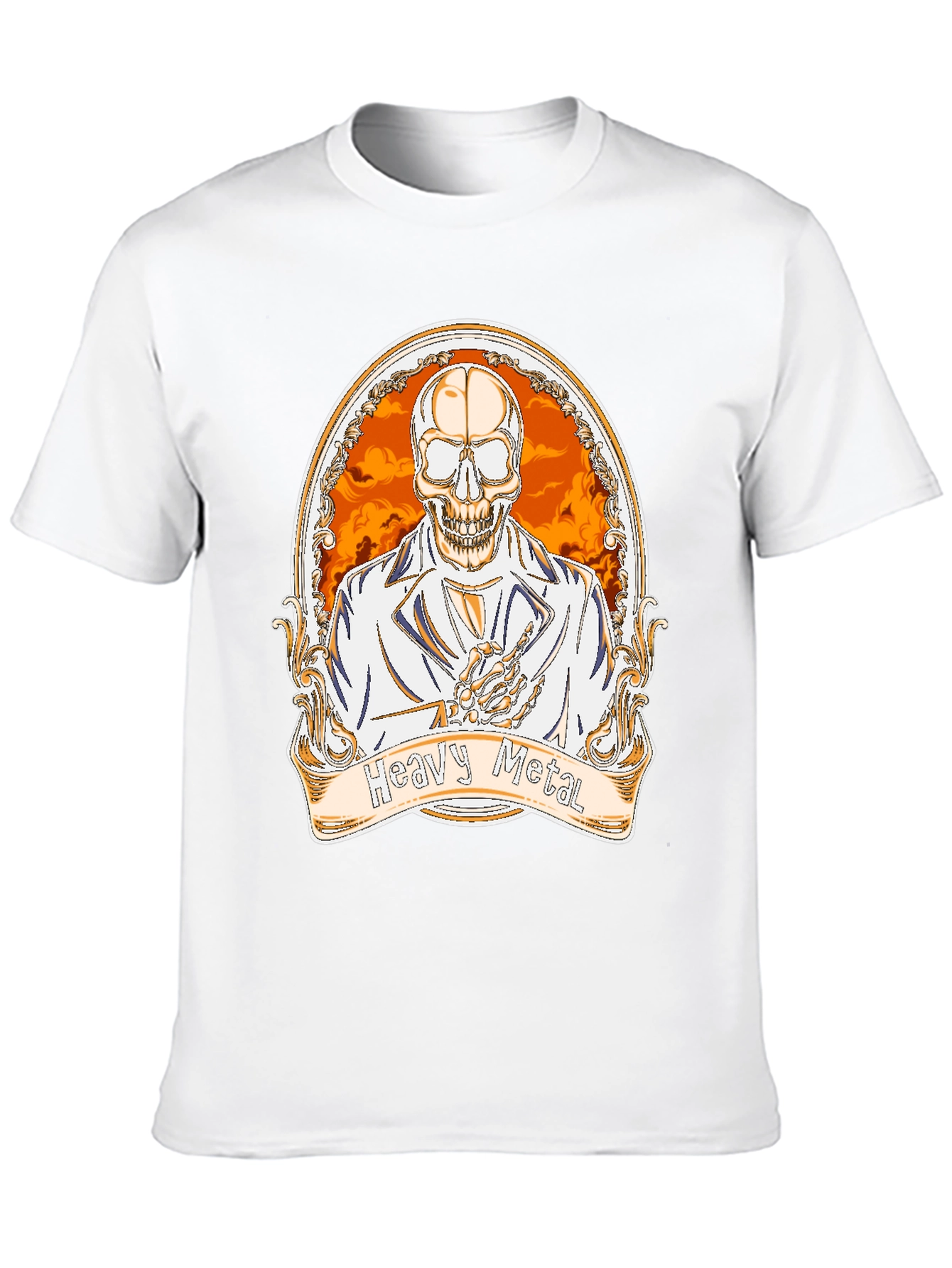 Heavy Metal Skeleton Graphic Tee
