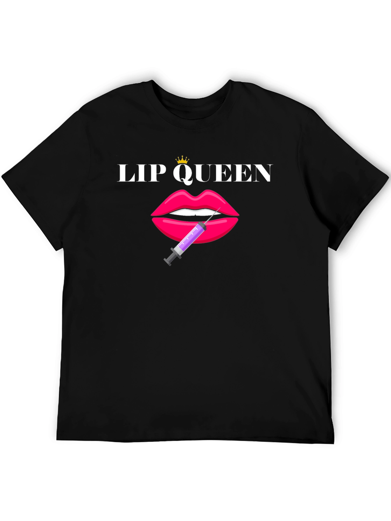 Lip Queen Graphic Tee - Unisex Black T-Shirt
