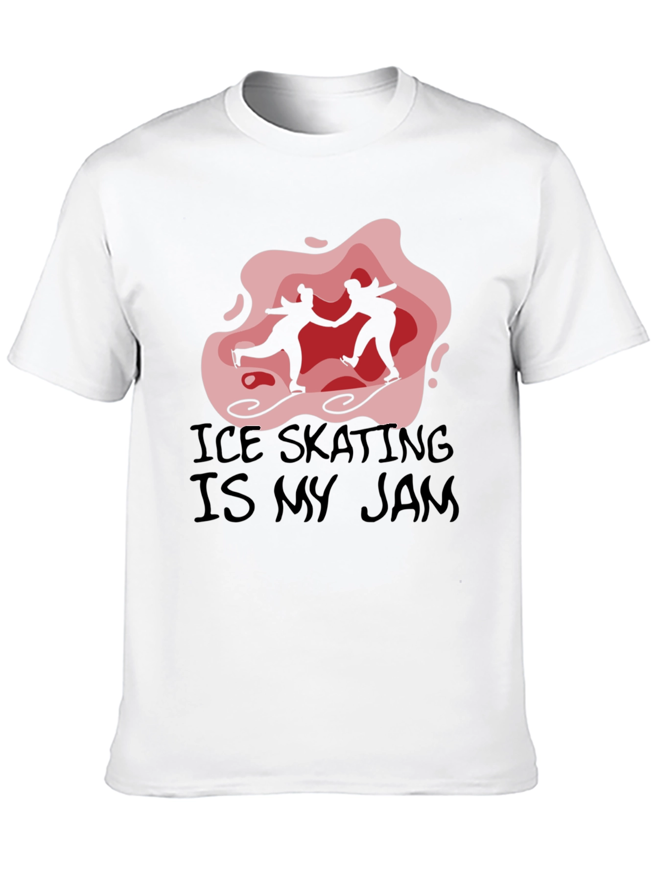 Ice Skating is My Jam Black Graphic Tee