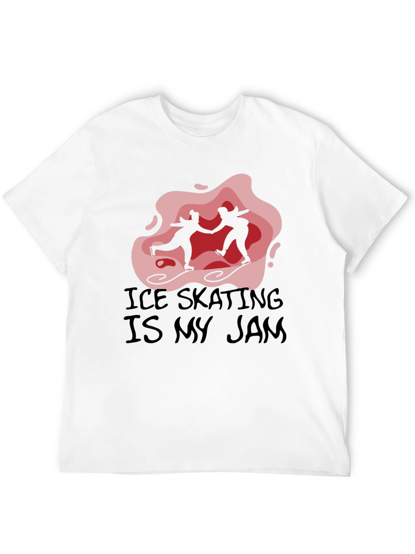 Ice Skating is My Jam Black Graphic Tee