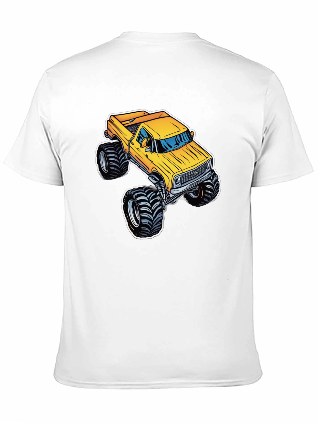 Monster Truck Graphic Tee - Bold Black Cotton T-Shirt