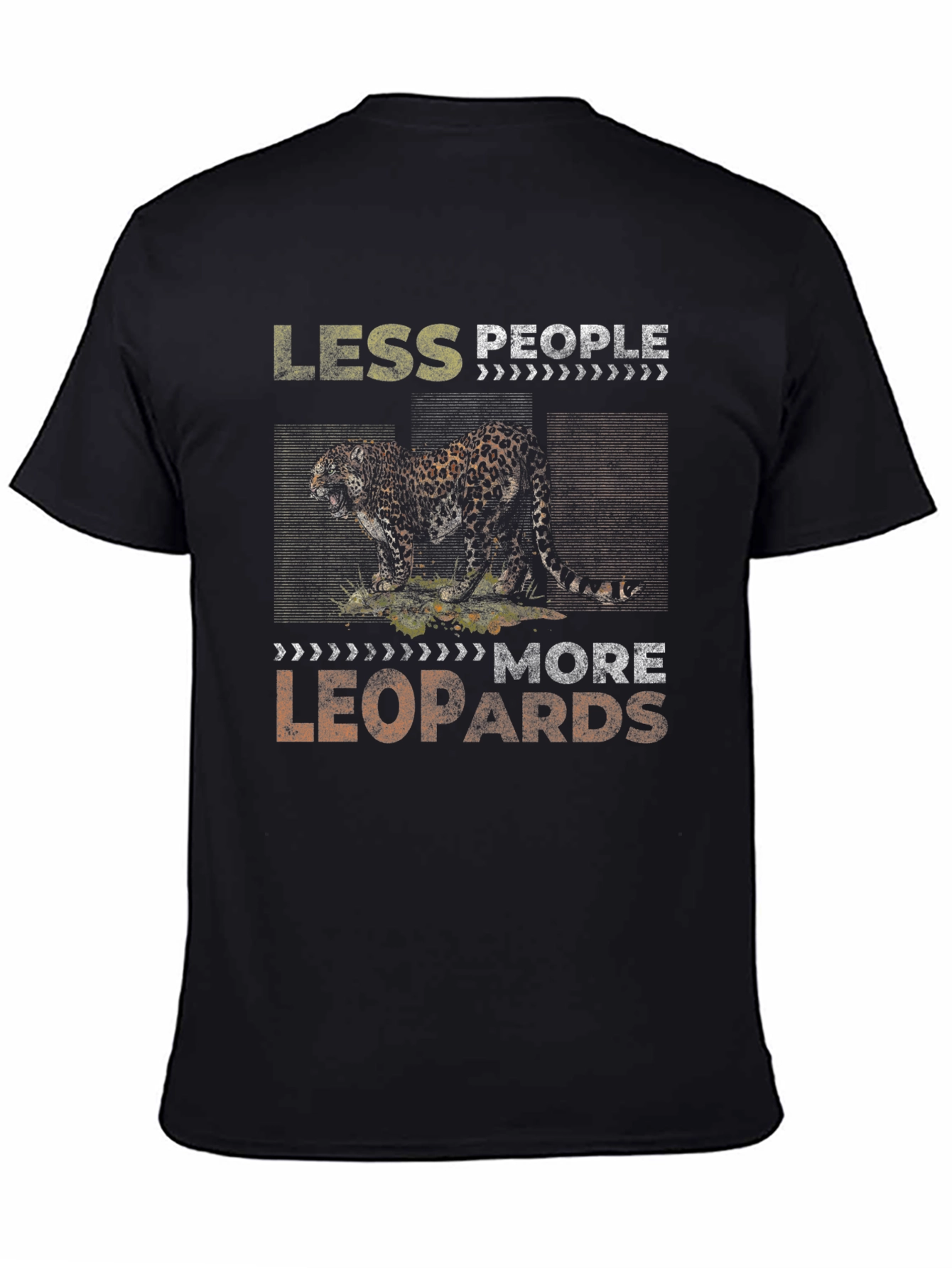 Less People More Leopards Graphic Tee