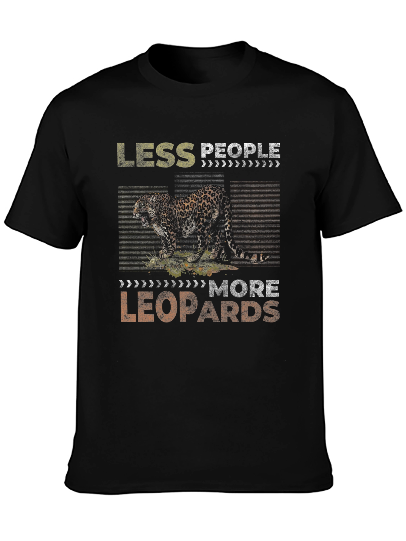 Less People More Leopards Graphic Tee