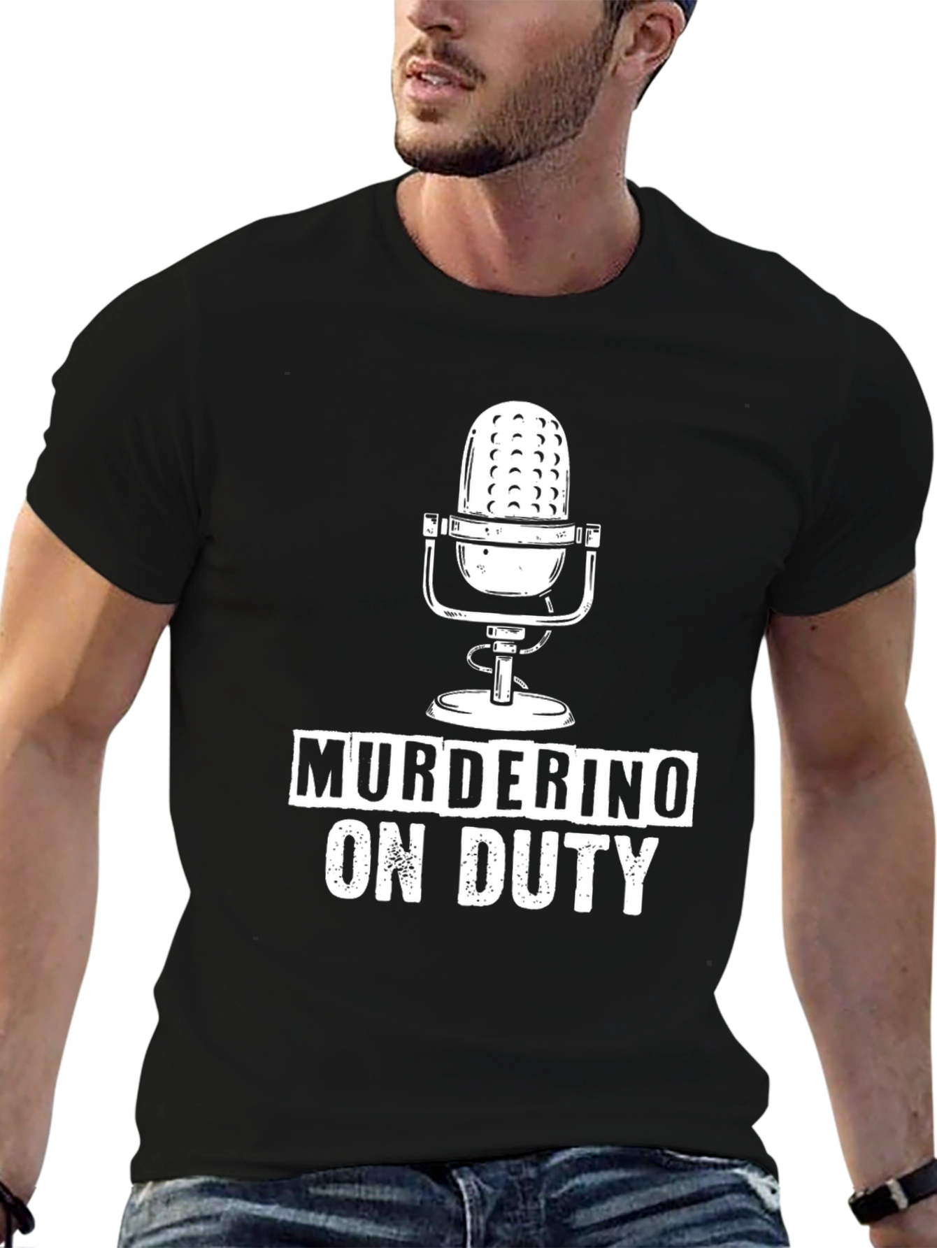 Murderino On Duty Podcast Black T-Shirt