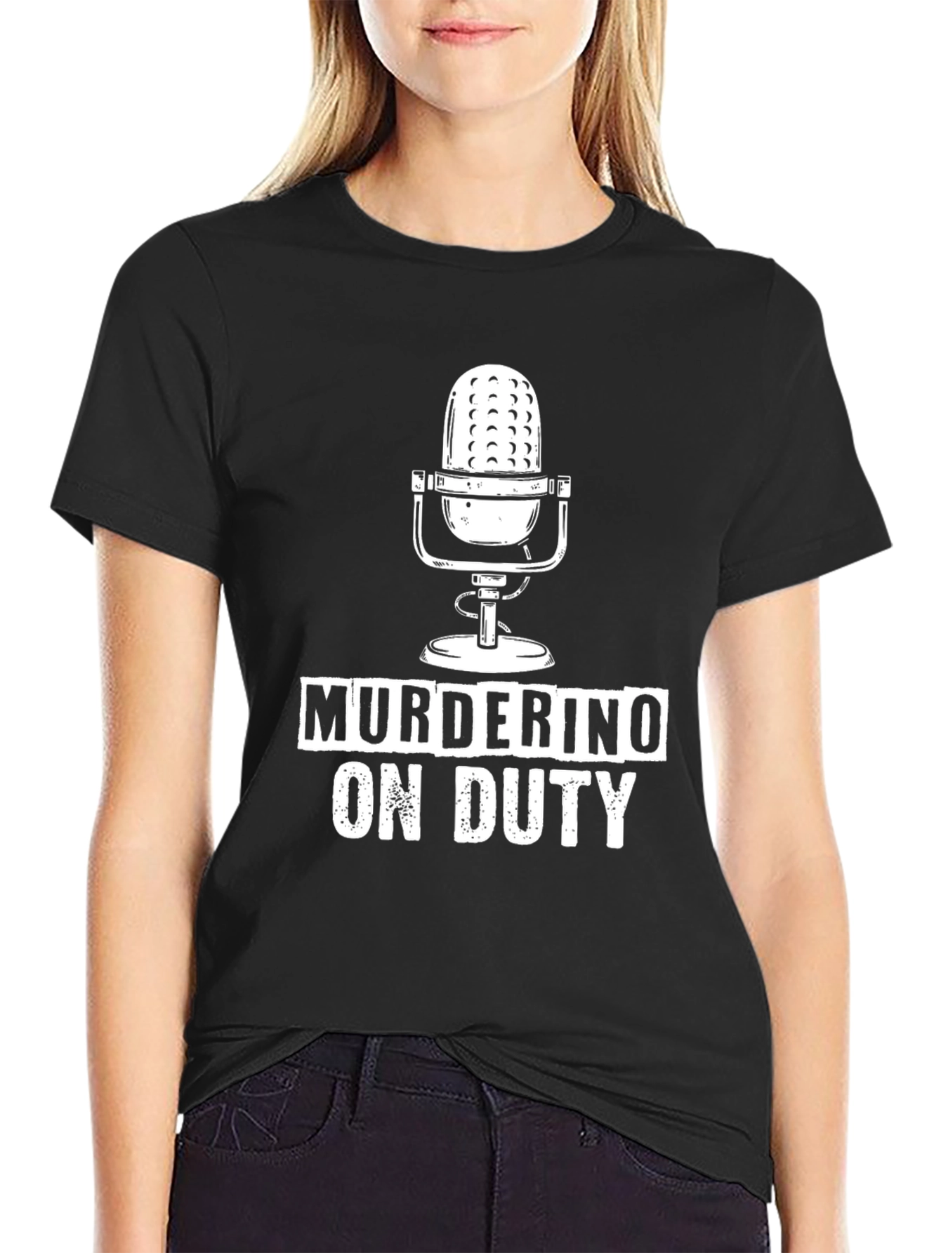 Murderino On Duty Podcast Black T-Shirt