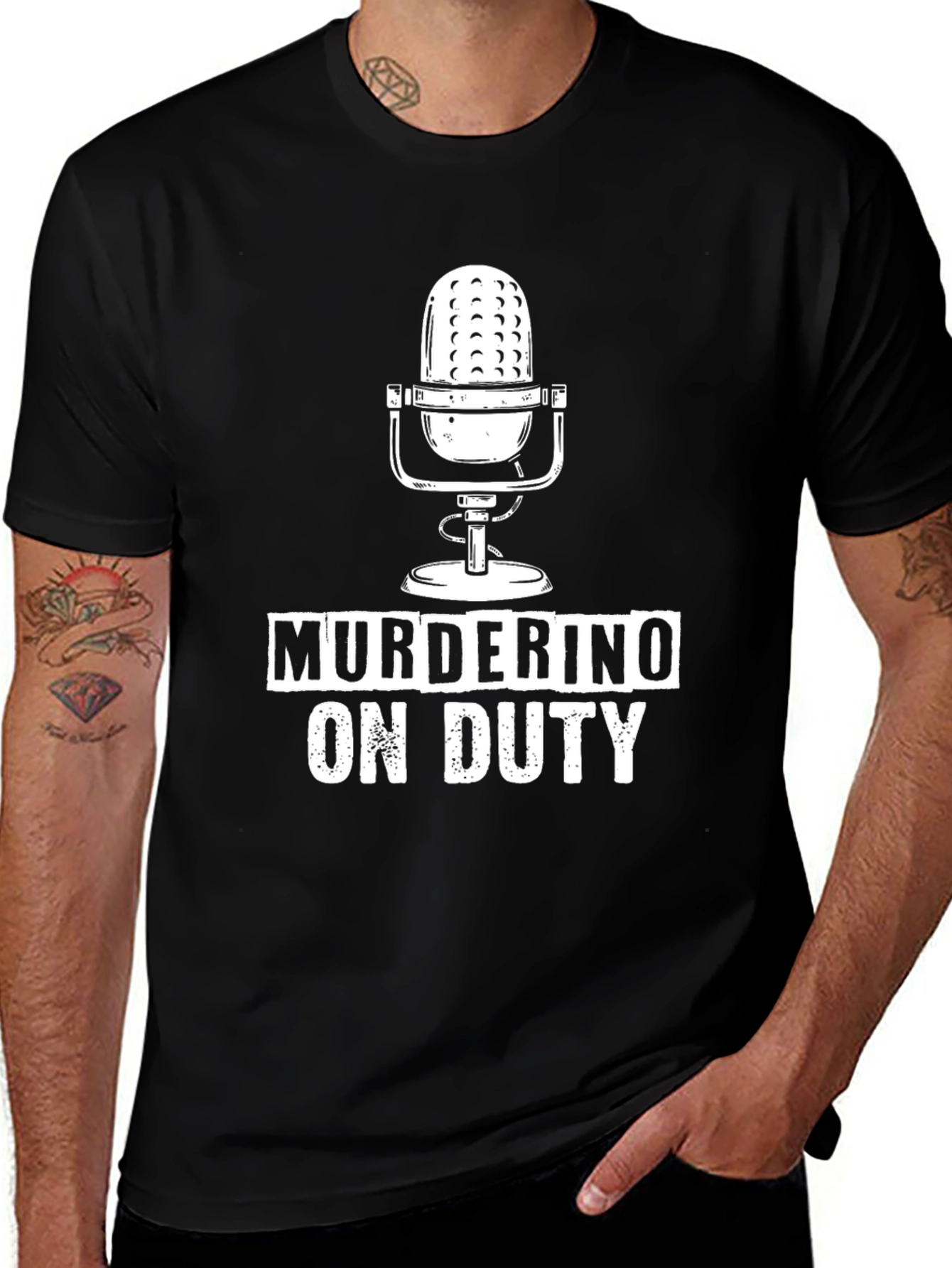 Murderino On Duty Podcast Black T-Shirt