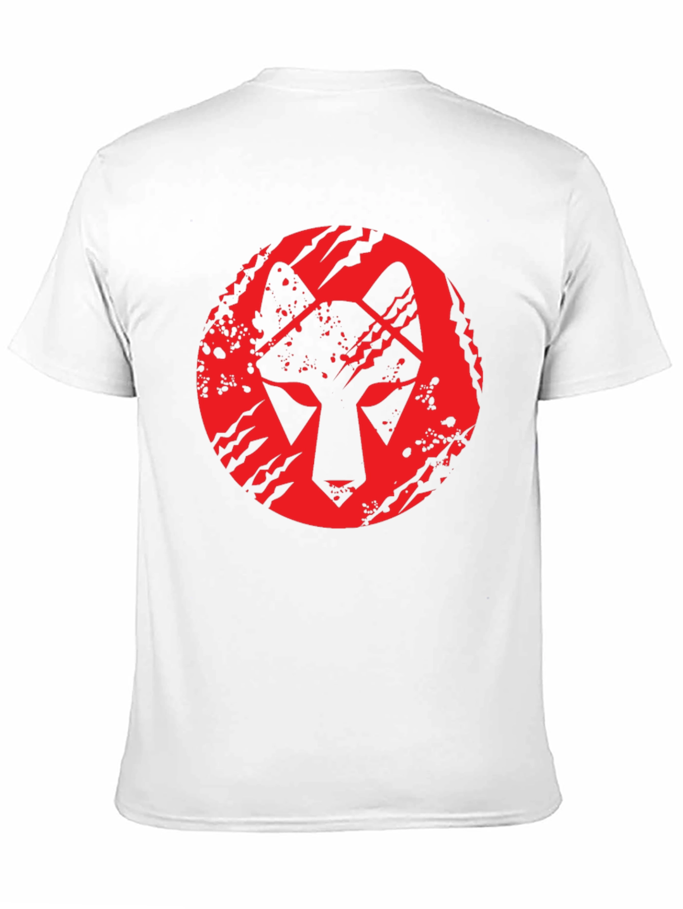 Wolf Graphic Tee - Red on Black