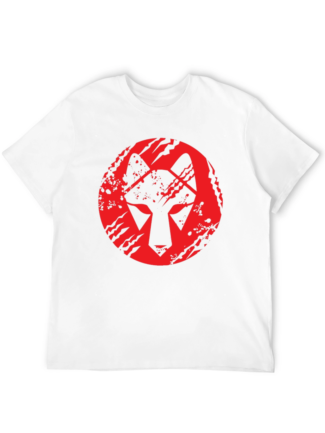 Wolf Graphic Tee - Red on Black