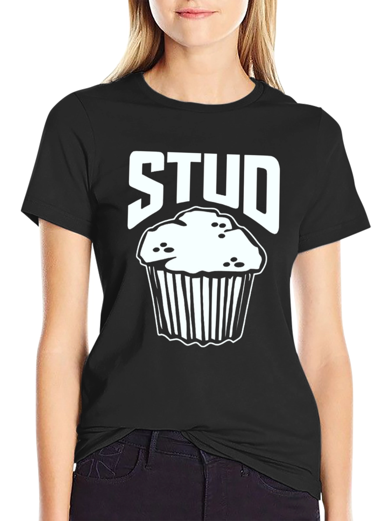 Stud Muffin T-Shirt - Funny Food Pun Tee
