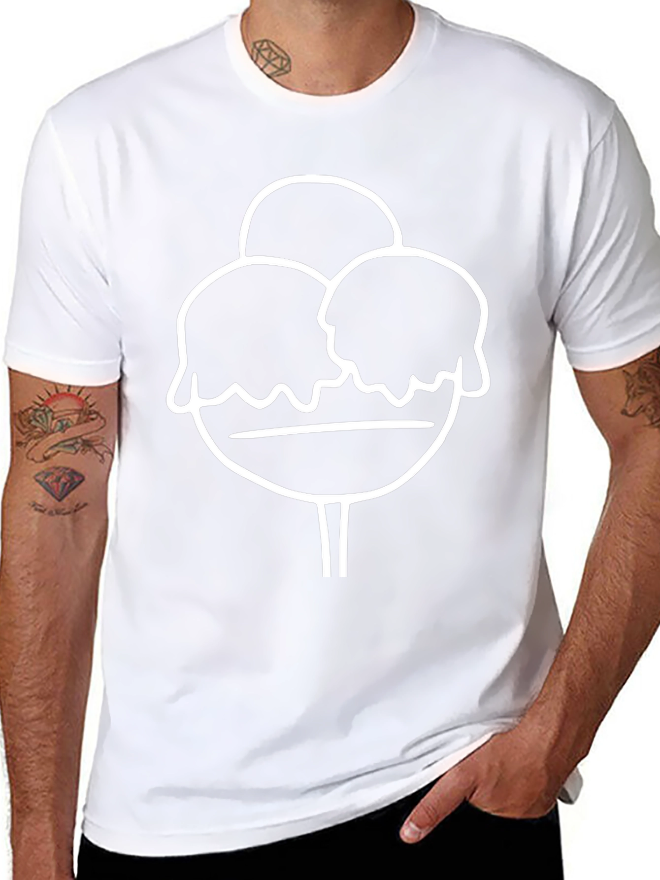 Ice Cream Graphic Tee - Stylish Casual Top