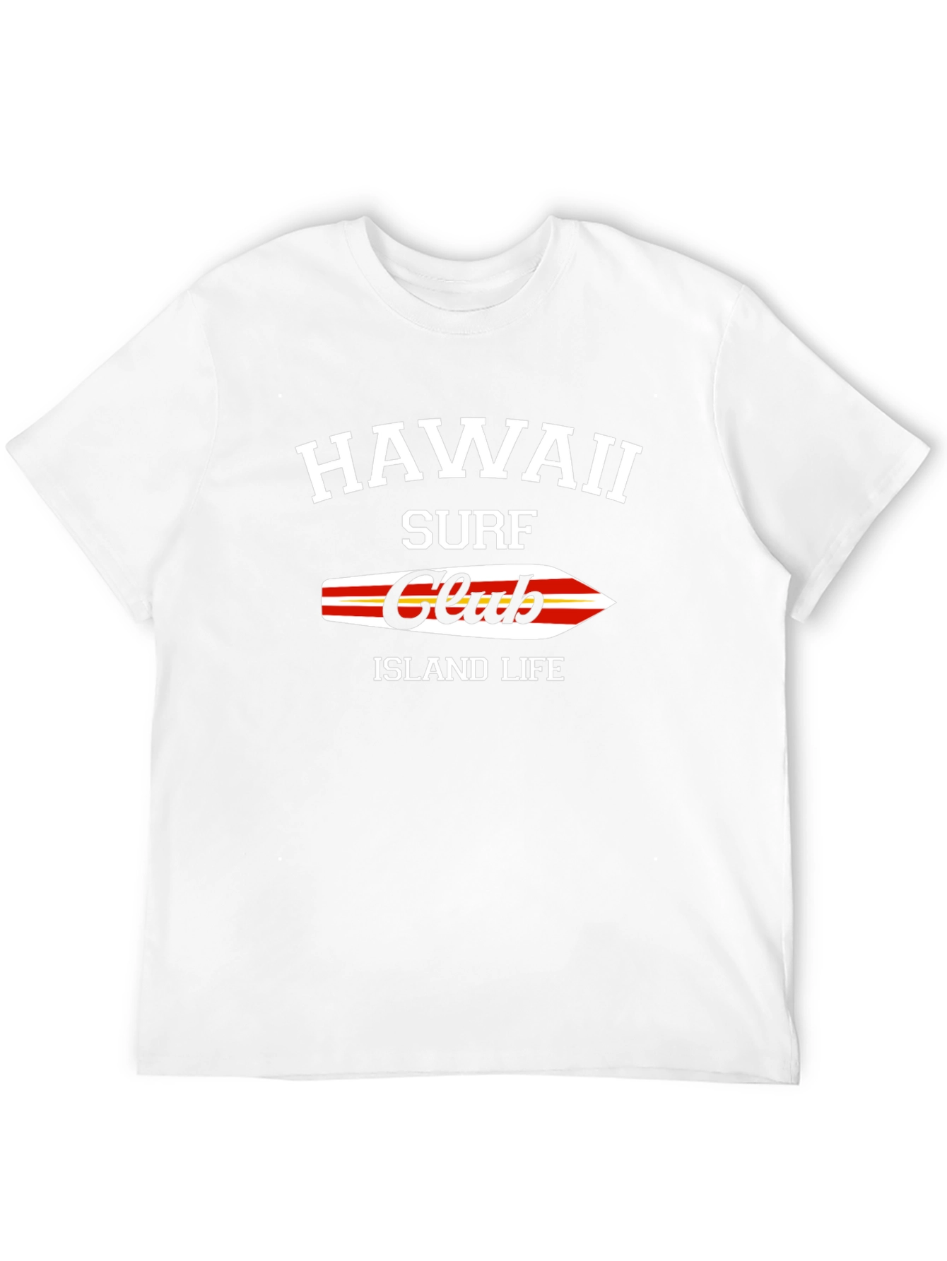 Hawaii Surf Club Black T-Shirt Island Life Graphic Tee
