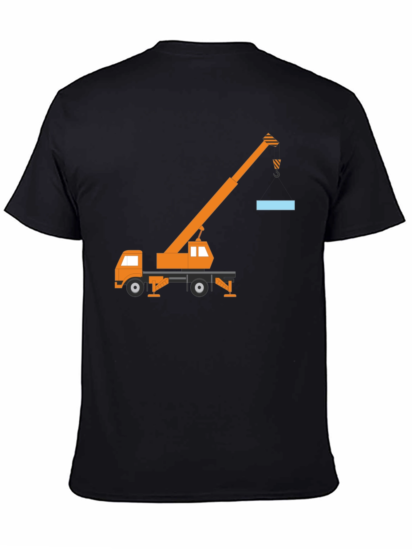 Crane Truck Graphic Tee - Black