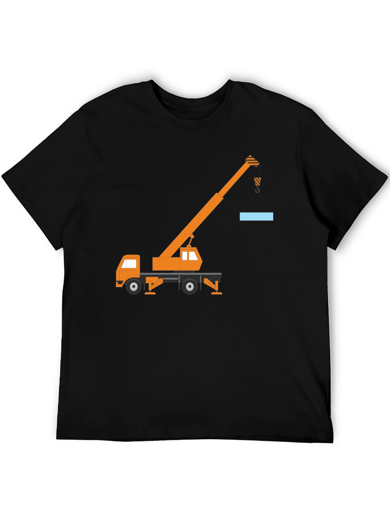 Crane Truck Graphic Tee - Black