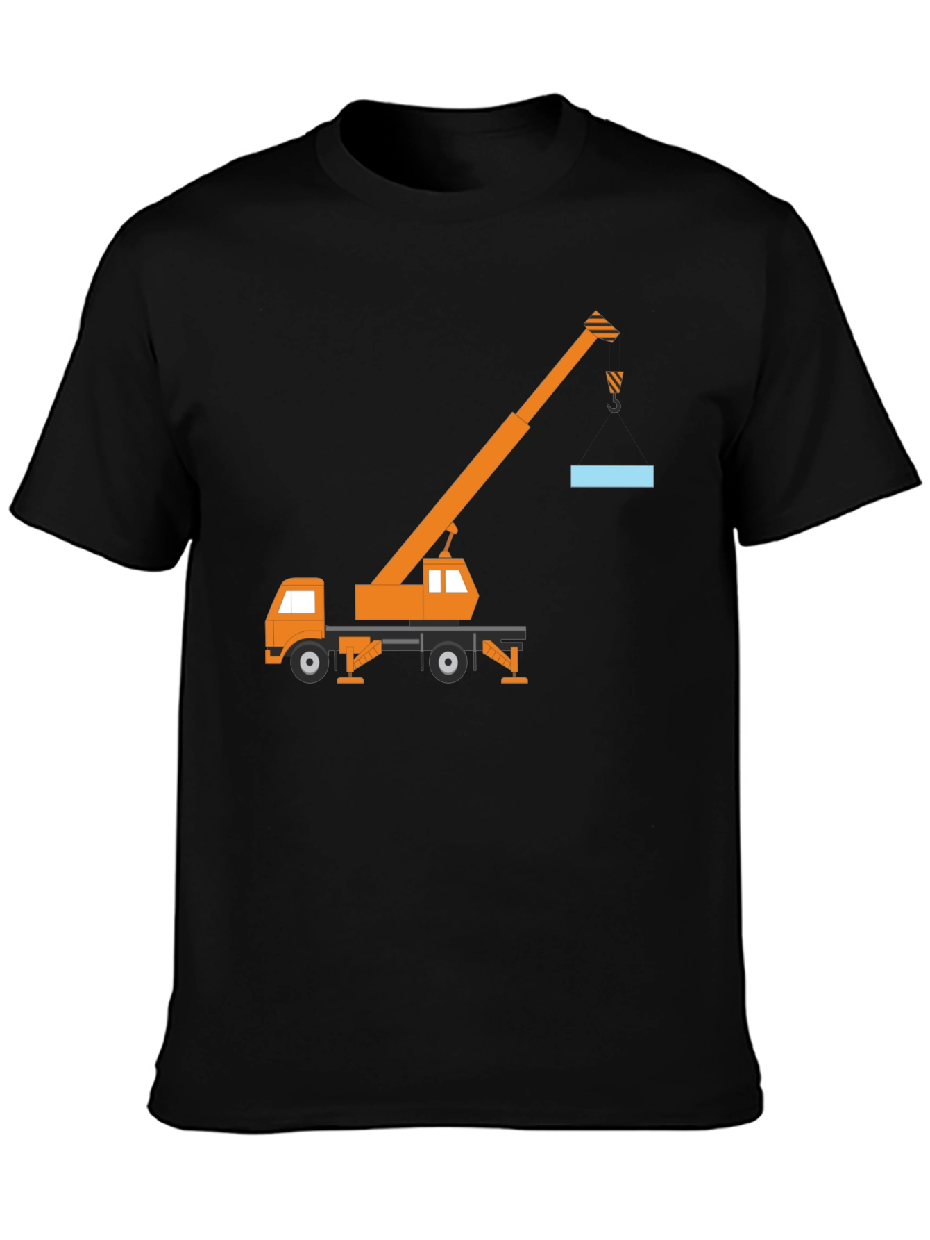 Crane Truck Graphic Tee - Black