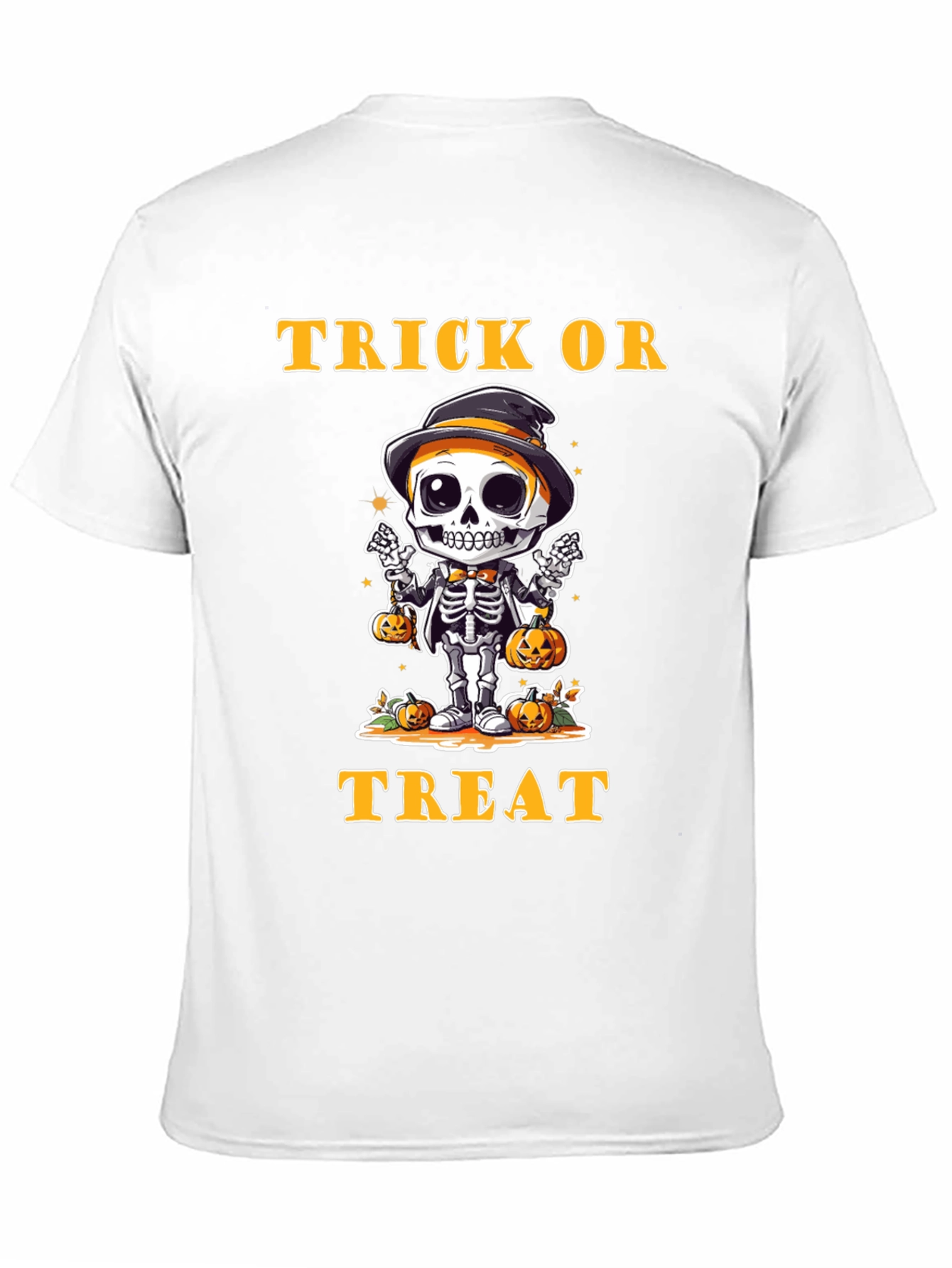Trick or Treat Skeleton T-Shirt - Halloween Apparel