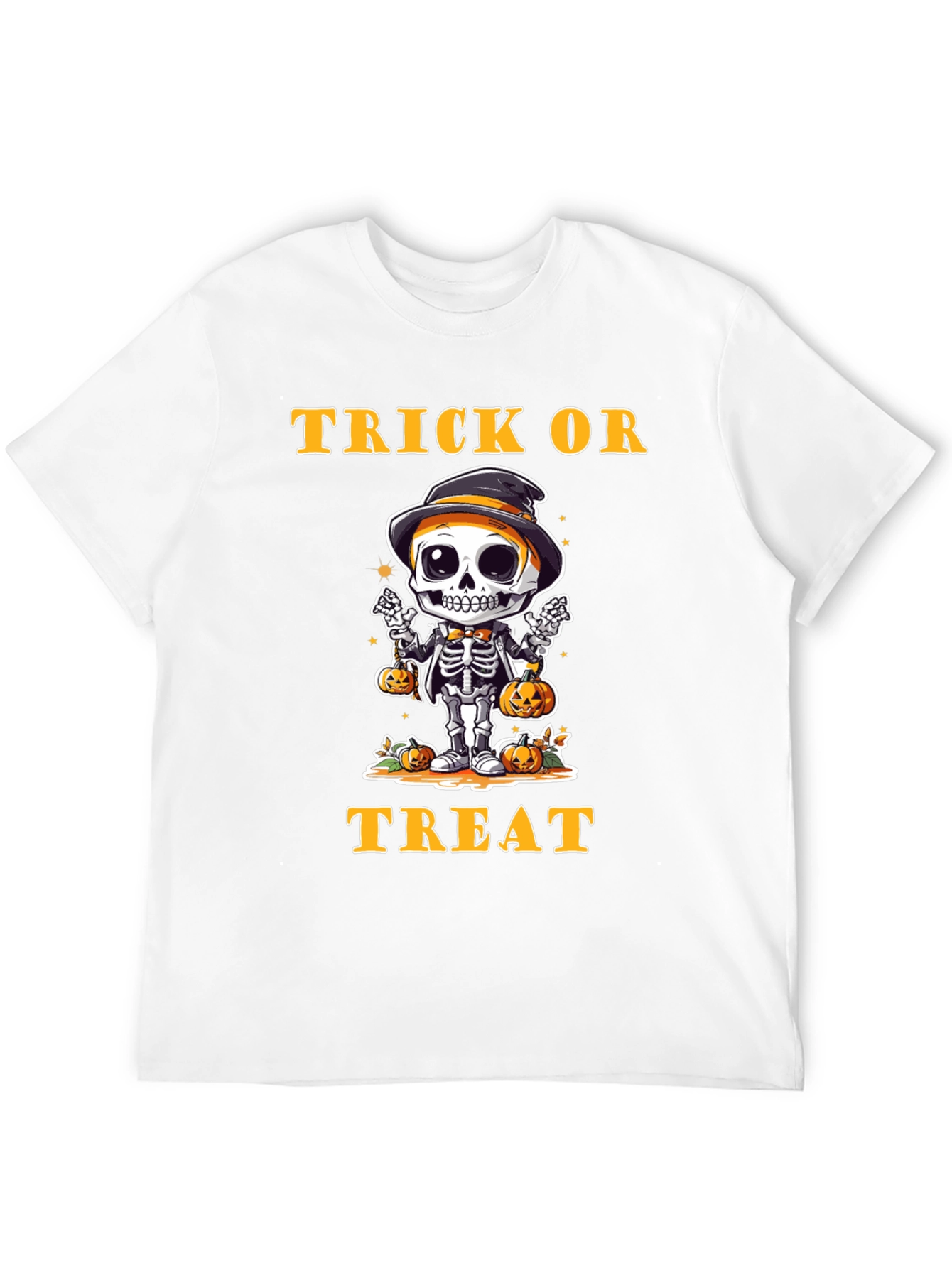 Trick or Treat Skeleton T-Shirt - Halloween Apparel