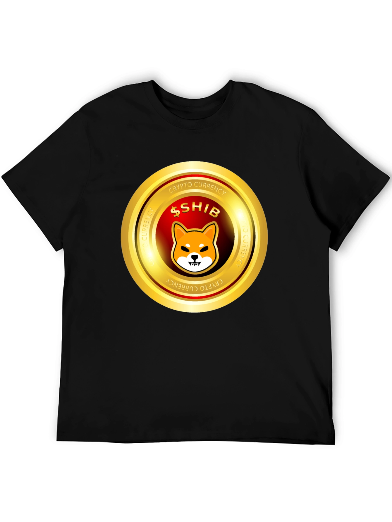 Shiba Inu Crypto Currency Black T-Shirt