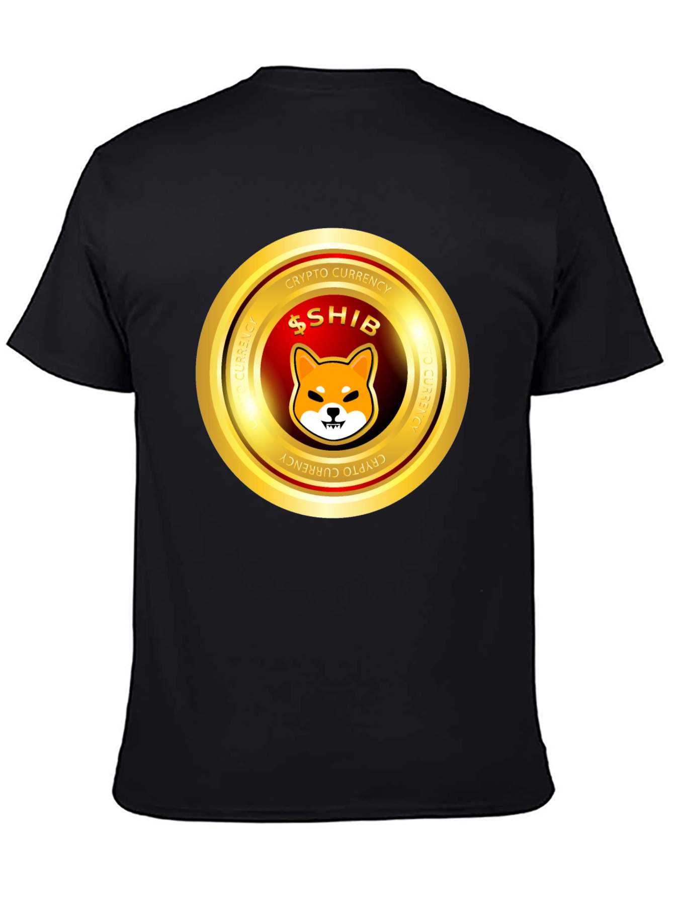 Shiba Inu Crypto Currency Black T-Shirt