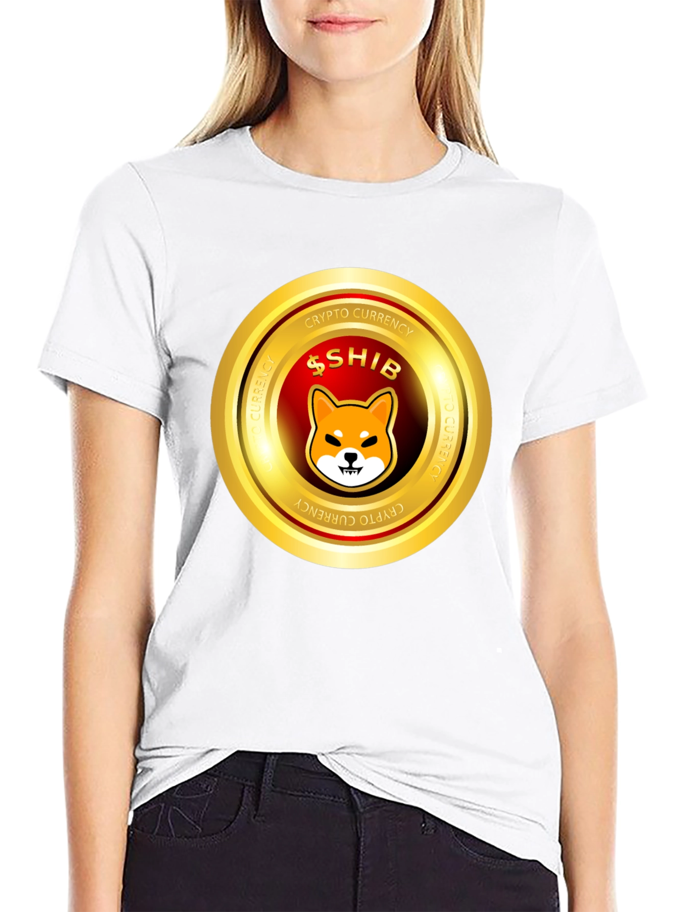 Shiba Inu Crypto Currency Black T-Shirt