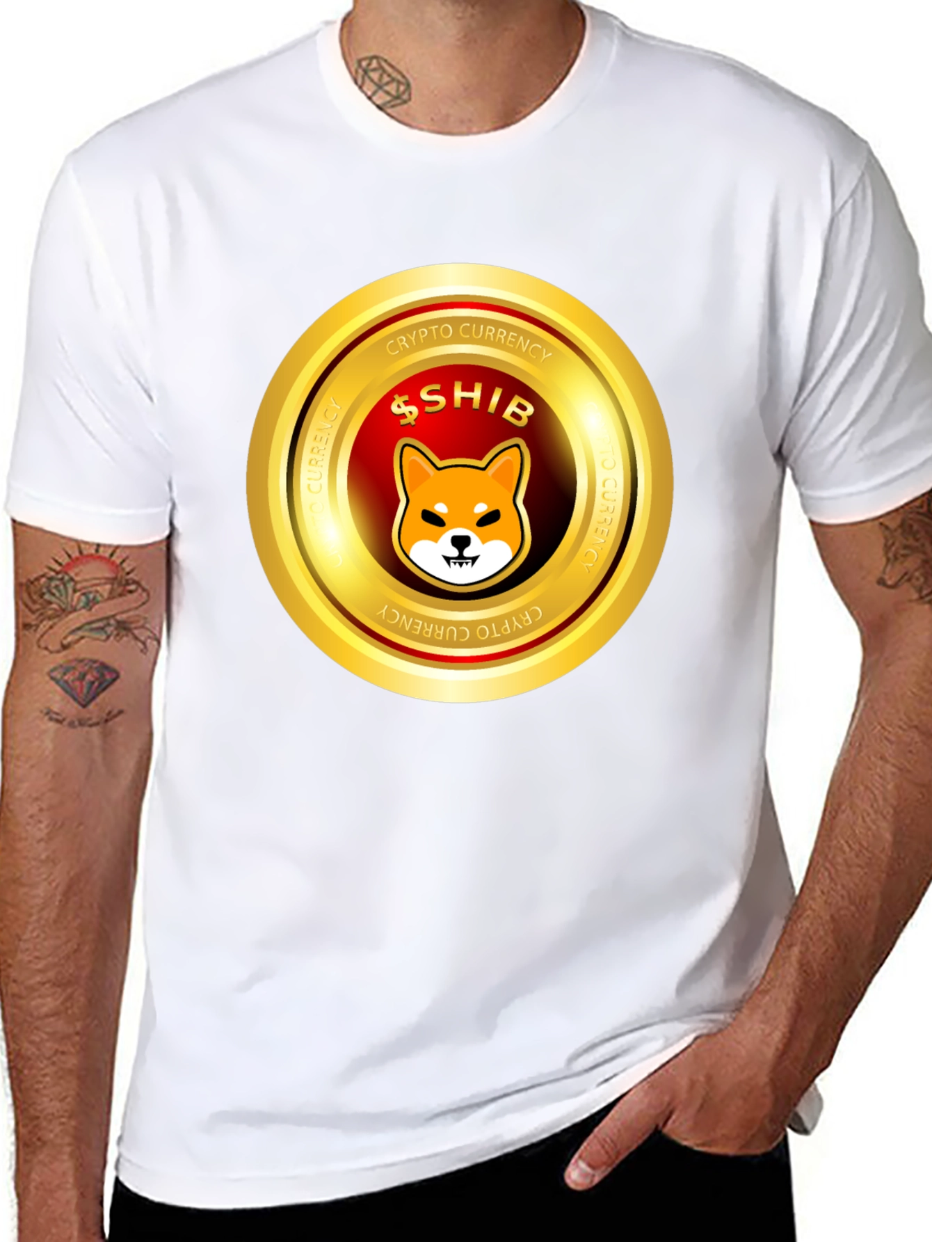 Shiba Inu Crypto Currency Black T-Shirt
