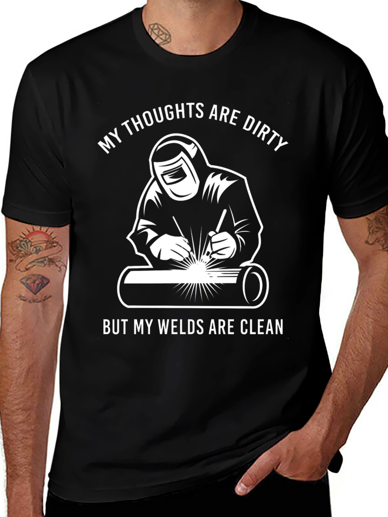 Welders Tee: Dirty Thoughts Clean Welds
