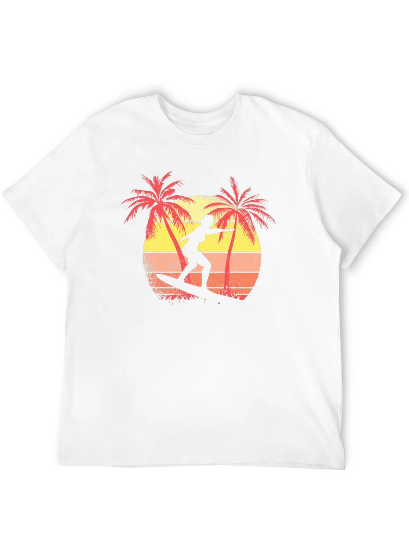 Retro Surfer T-Shirt | Palm Tree Sunset Graphic Tee