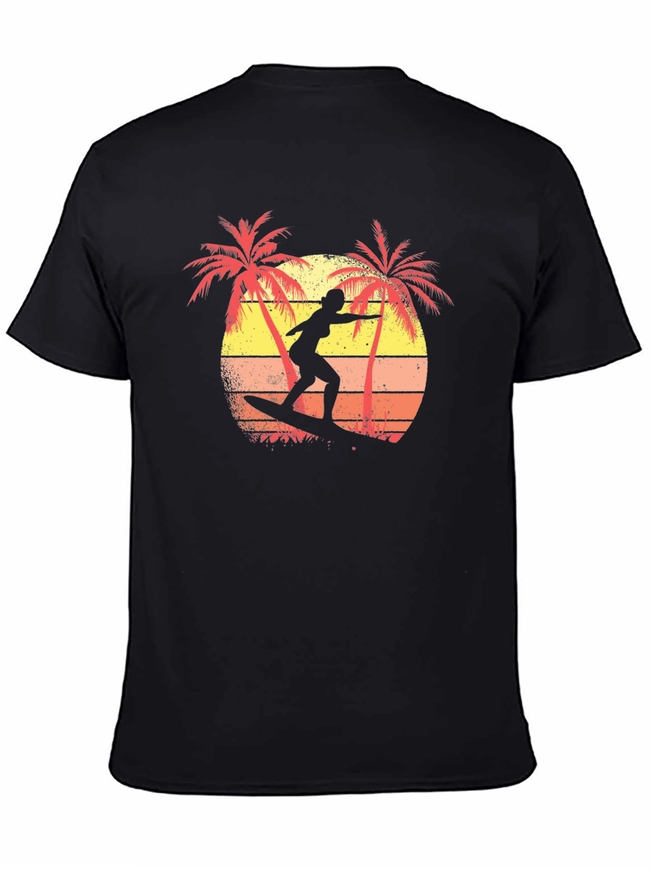 Retro Surfer T-Shirt | Palm Tree Sunset Graphic Tee