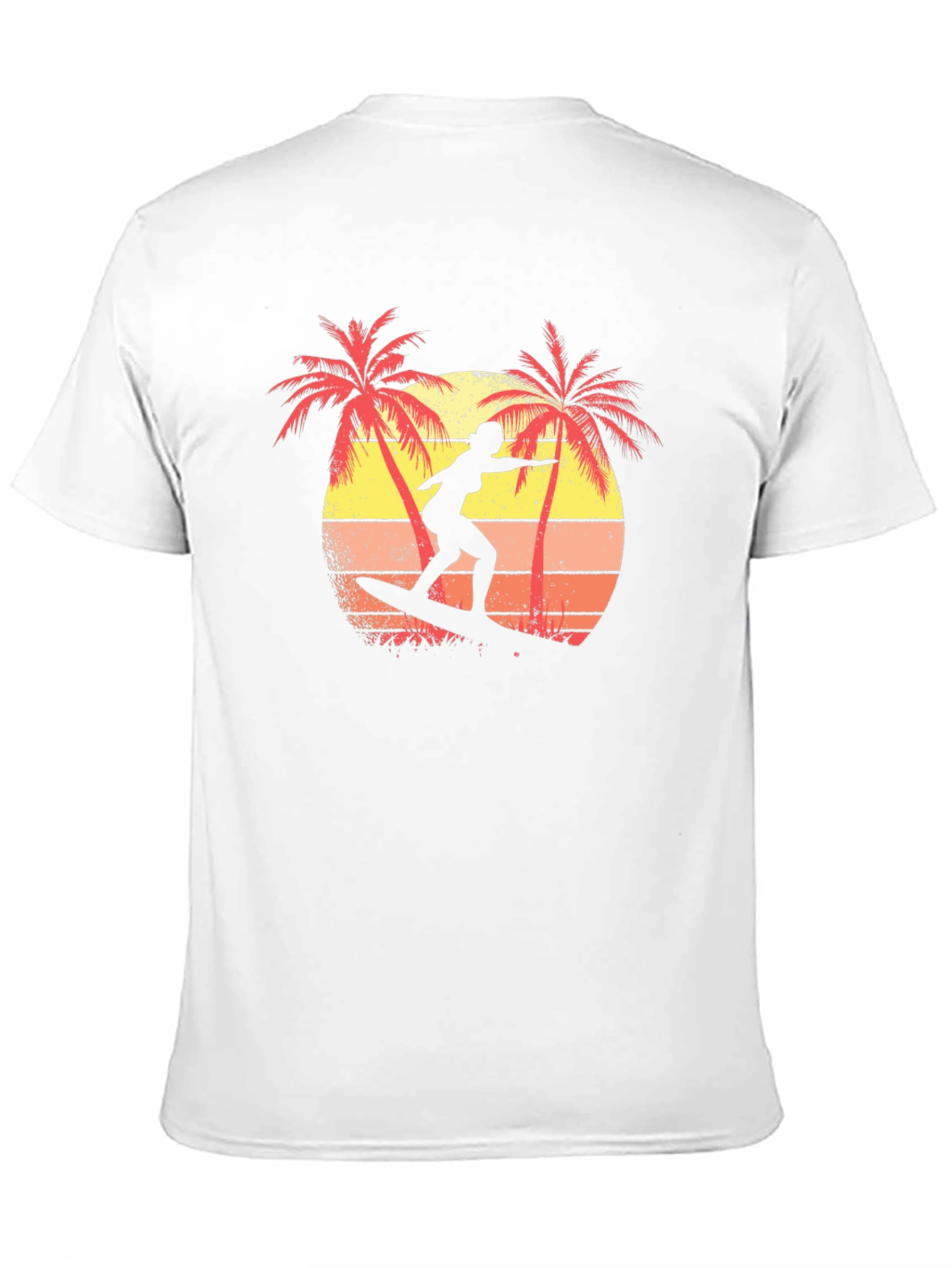 Retro Surfer T-Shirt | Palm Tree Sunset Graphic Tee