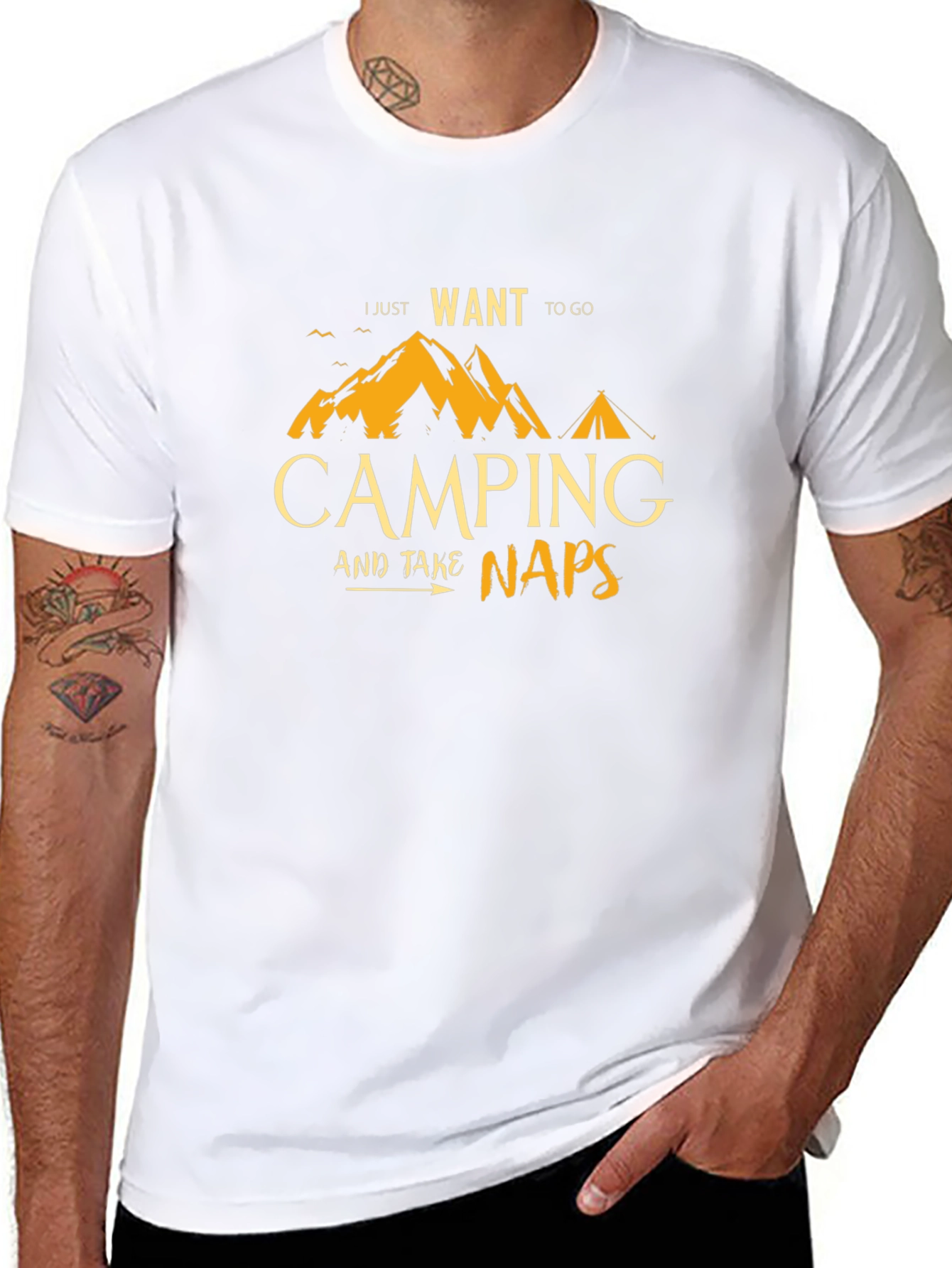 Camping and Naps T-Shirt - Adventure Ready!