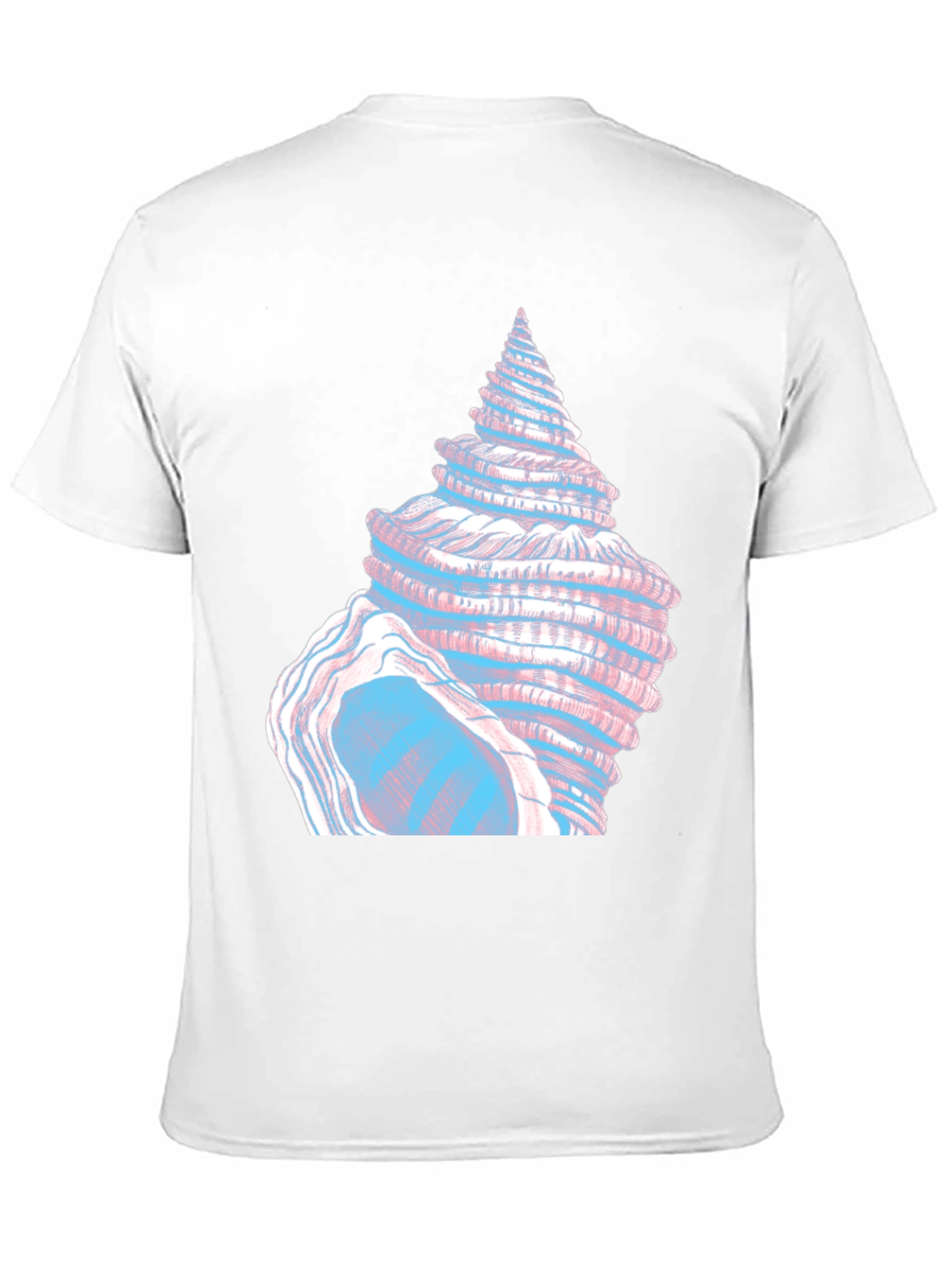 Seashell Graphic Tee - Black Cotton T-Shirt