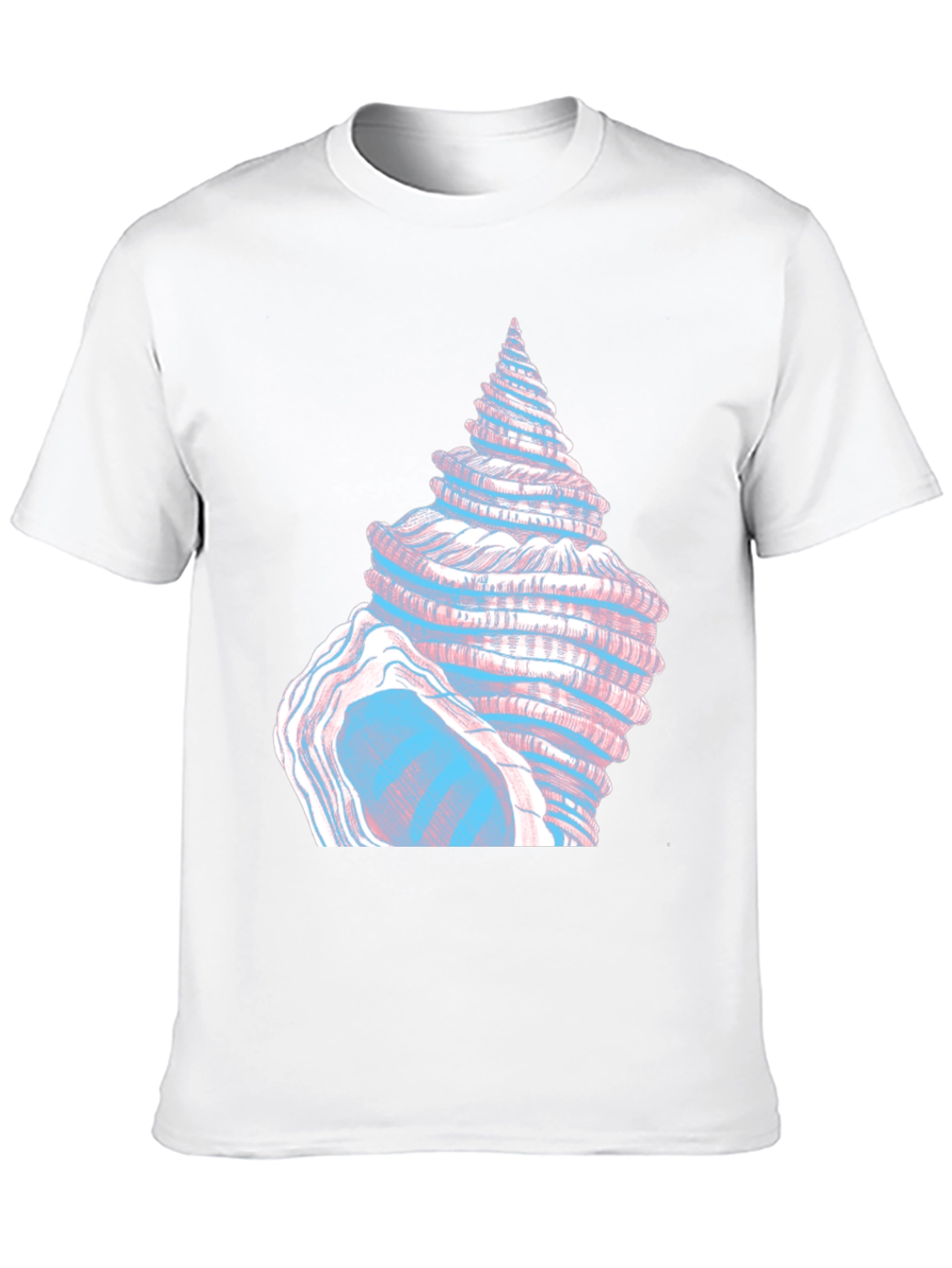 Seashell Graphic Tee - Black Cotton T-Shirt