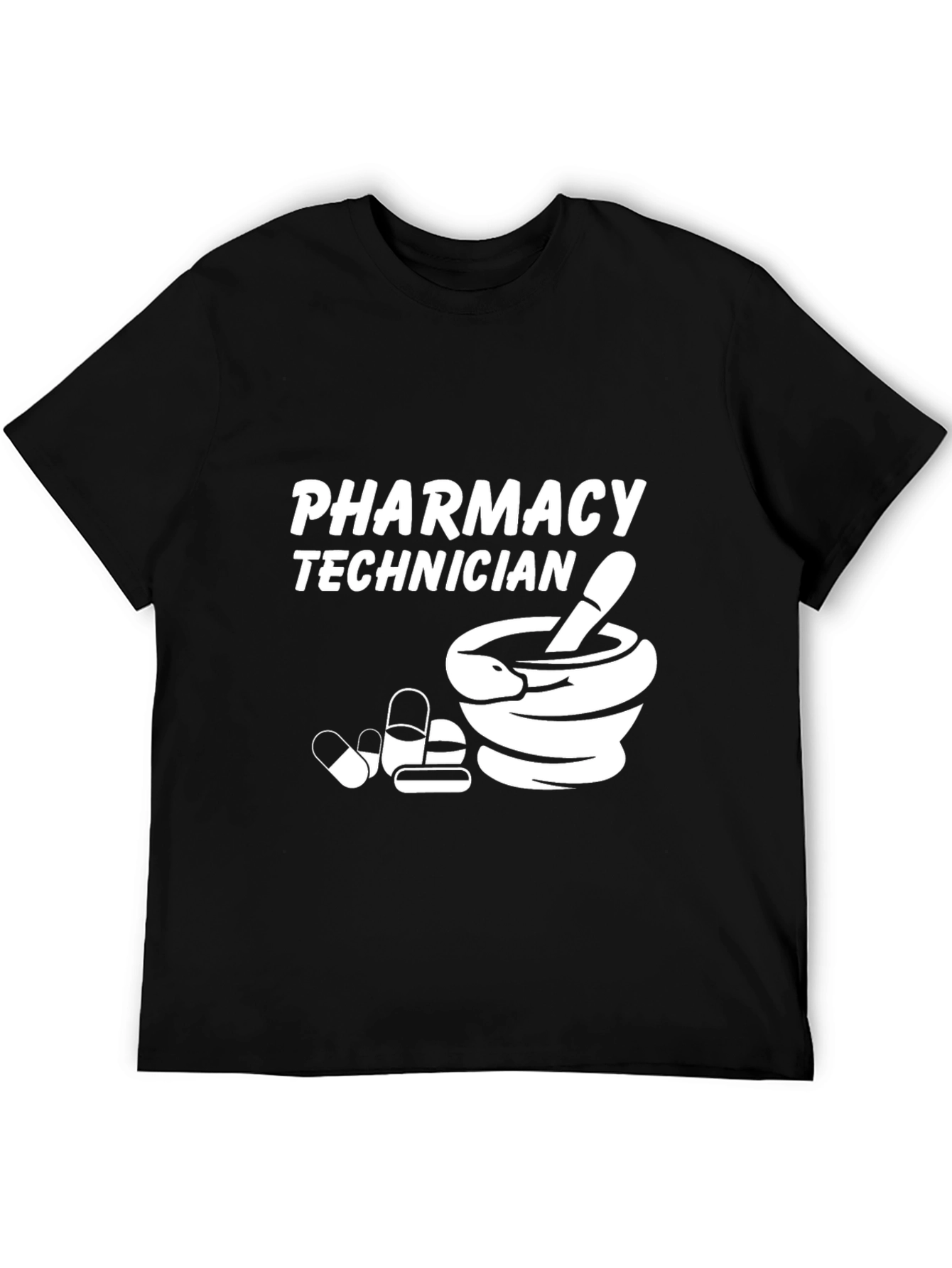 Pharmacy Technician Black Graphic T-Shirt
