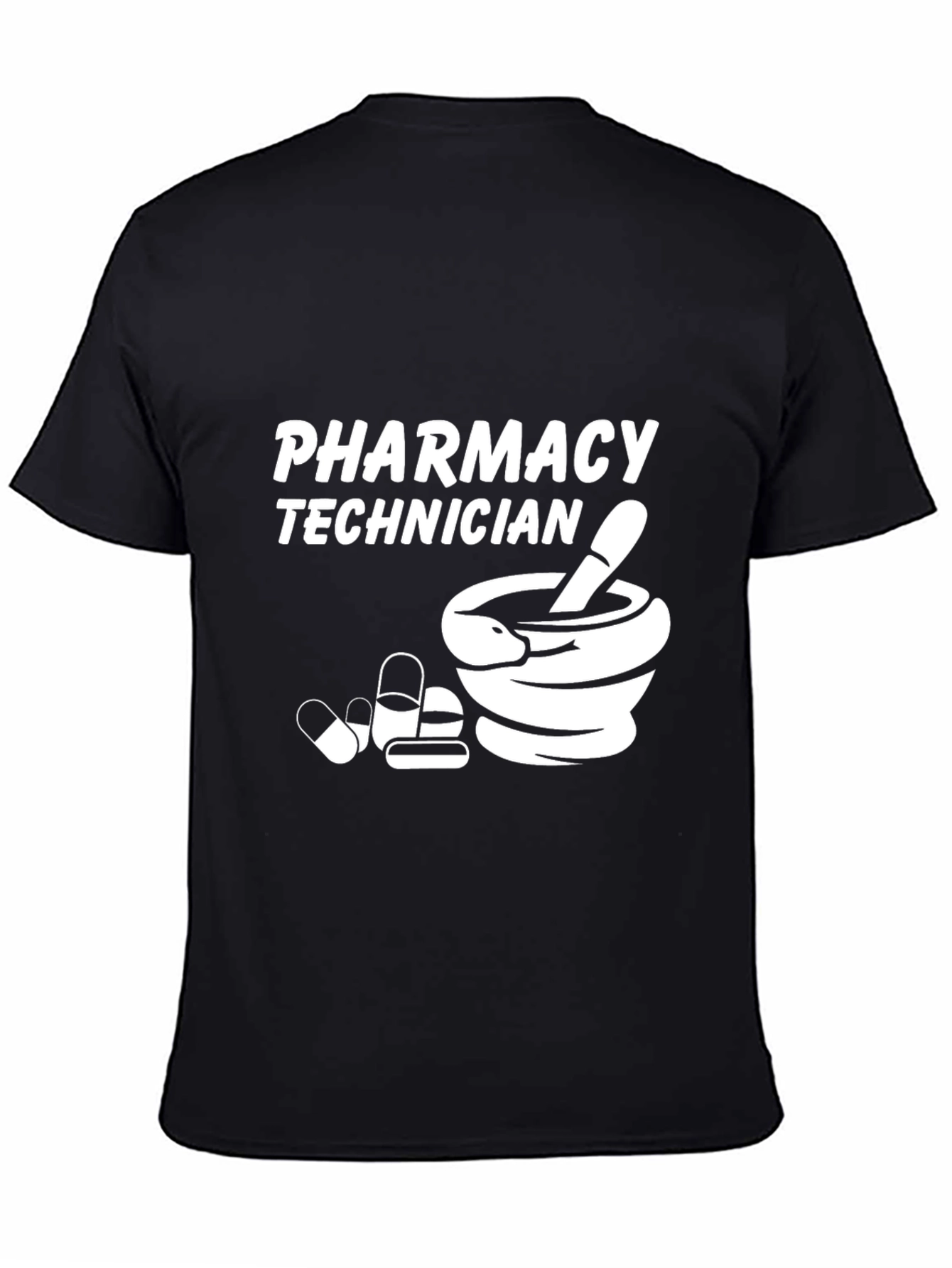 Pharmacy Technician Black Graphic T-Shirt