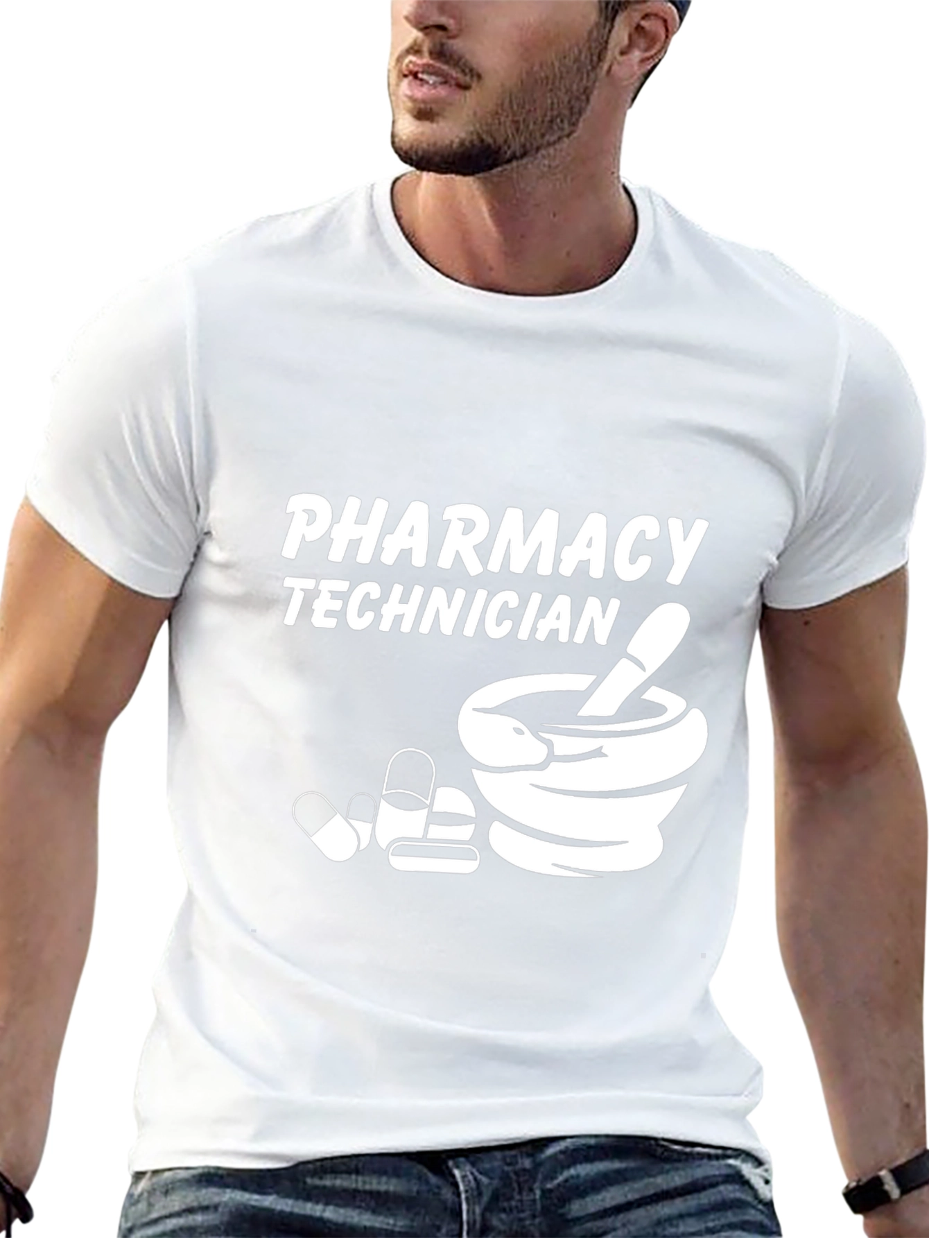 Pharmacy Technician Black Graphic T-Shirt