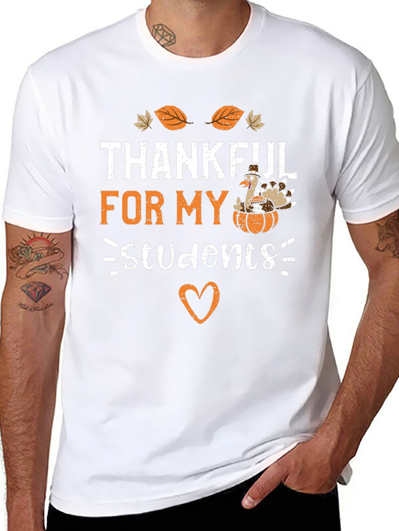 Thankful For My Students Thanksgiving T-Shirt