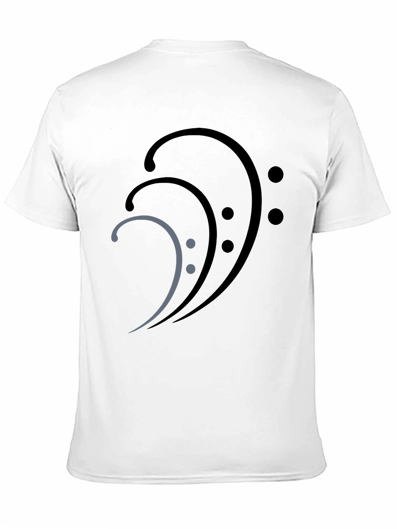 Bass Clef Graphic Tee - Black