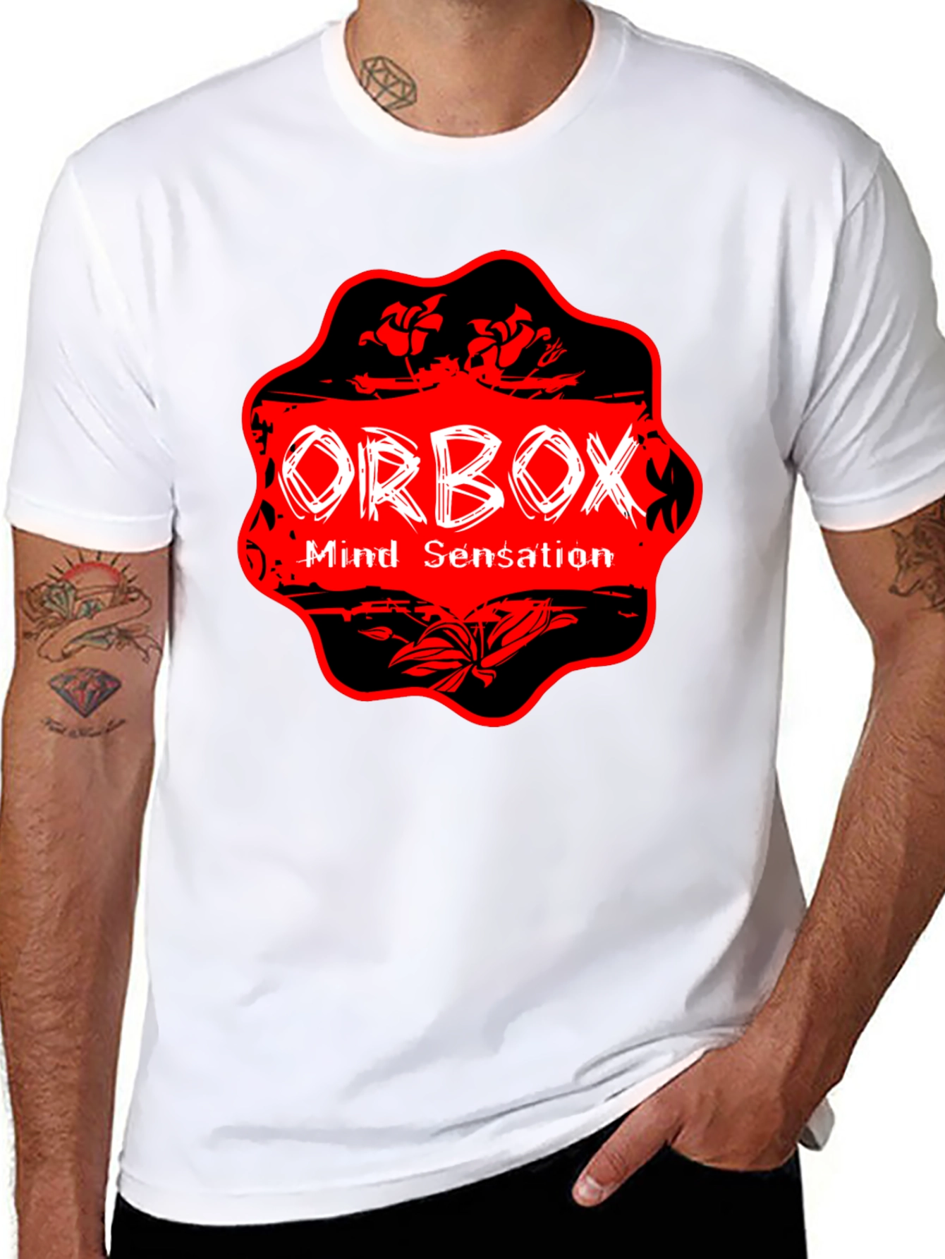 Orbox Mind Sensation Graphic T-Shirt - Black