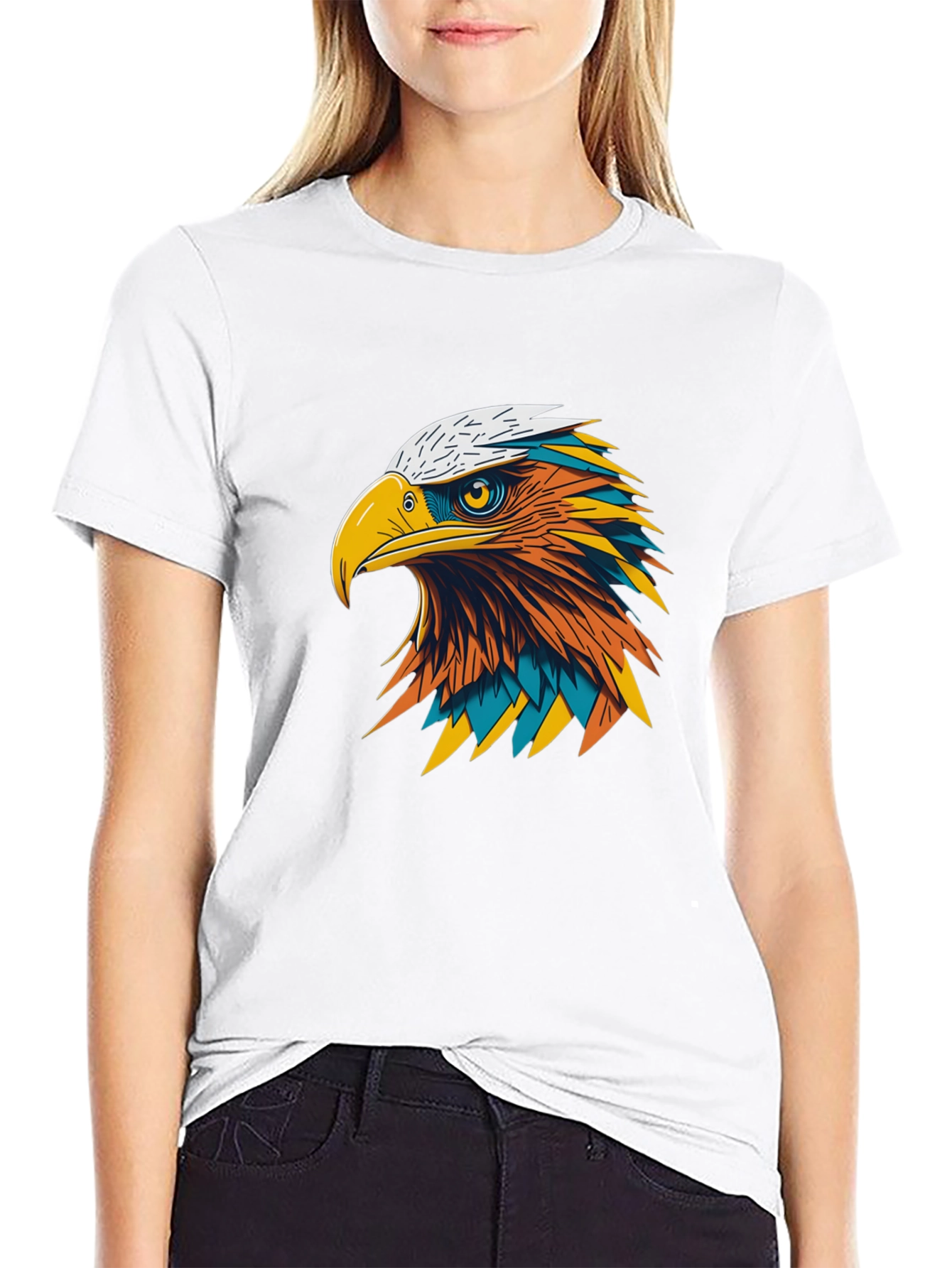 Bold Eagle Graphic Black T-Shirt