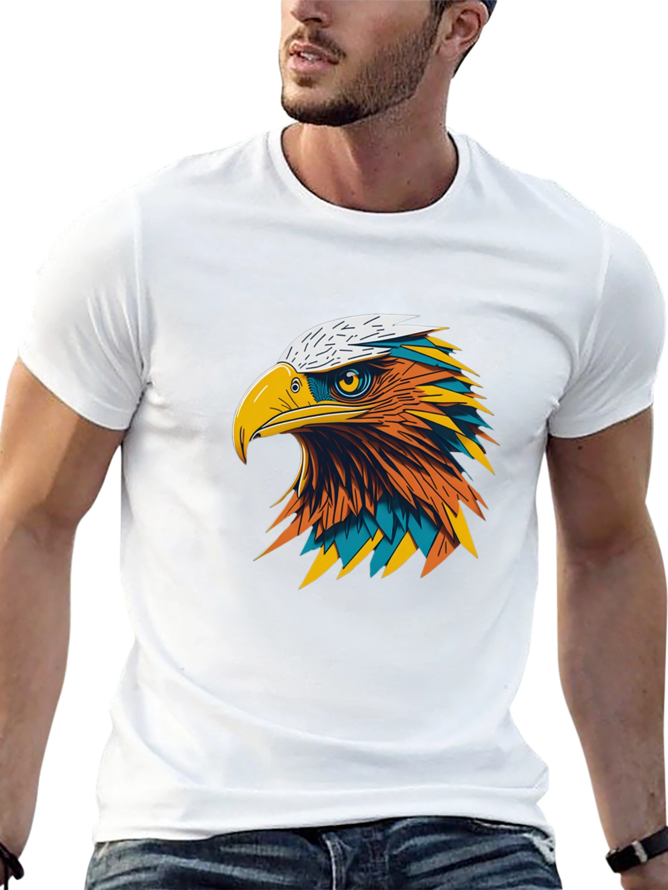 Bold Eagle Graphic Black T-Shirt