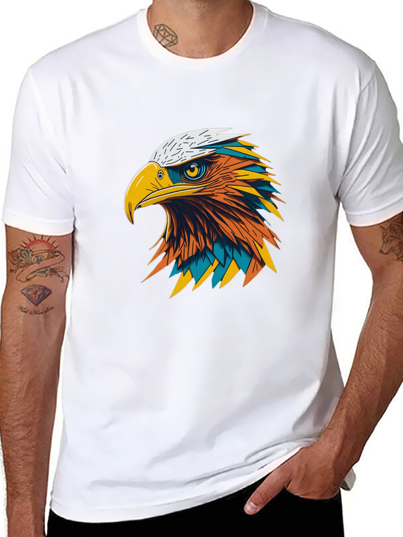 Bold Eagle Graphic Black T-Shirt
