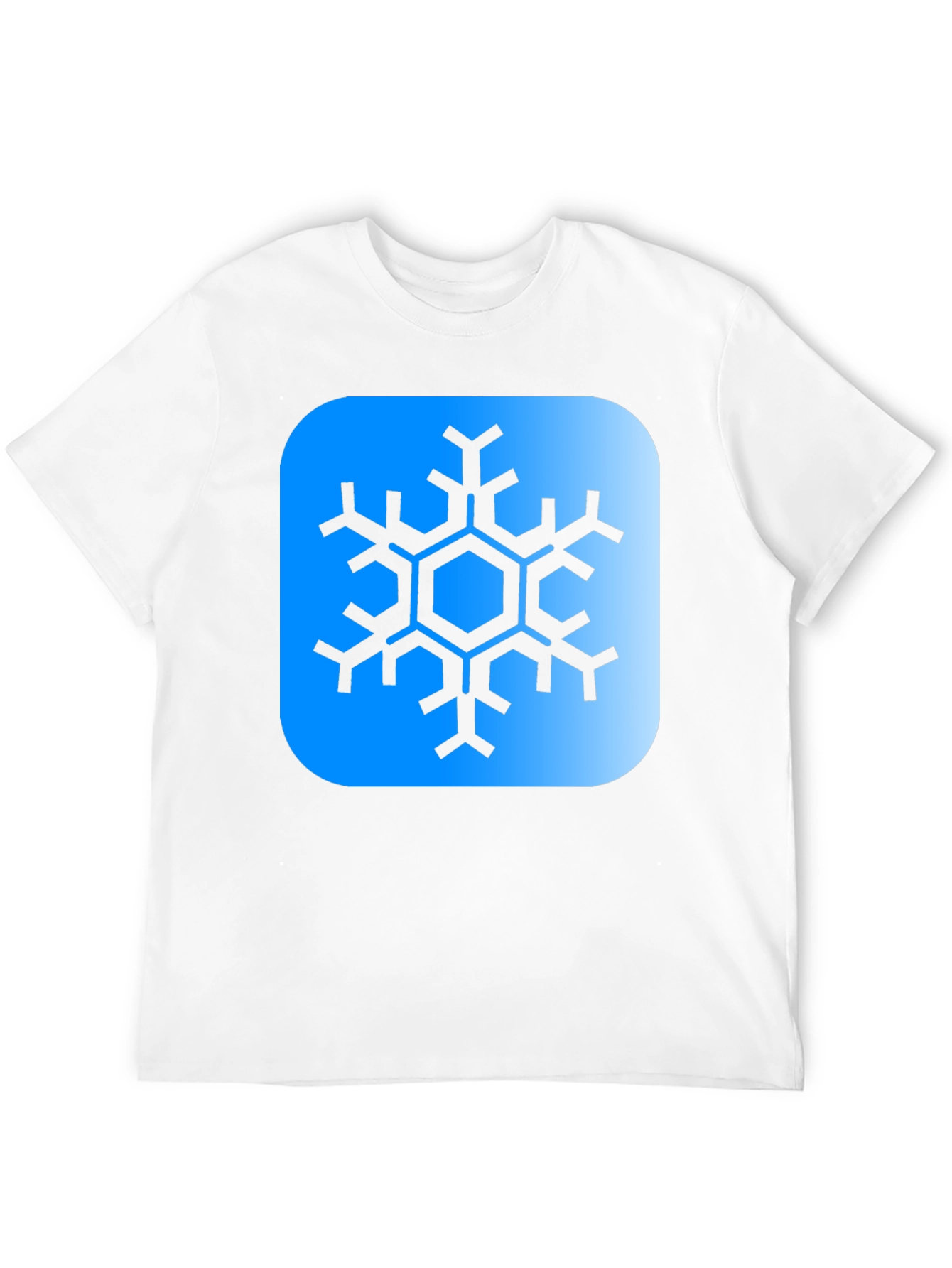 Snowflake Graphic Tee - Black Cotton Blend