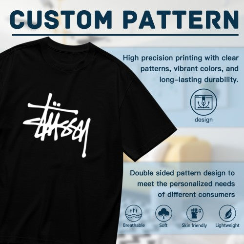 Stussy Big Logo Tee - 100% Cotton 200g - S to 3XL (Check Color Options)