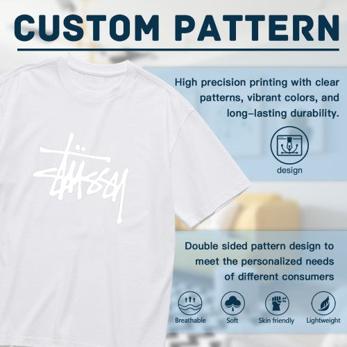 Stussy Big Logo Tee - 100% Cotton 200g - S to 3XL (Check Color Options)