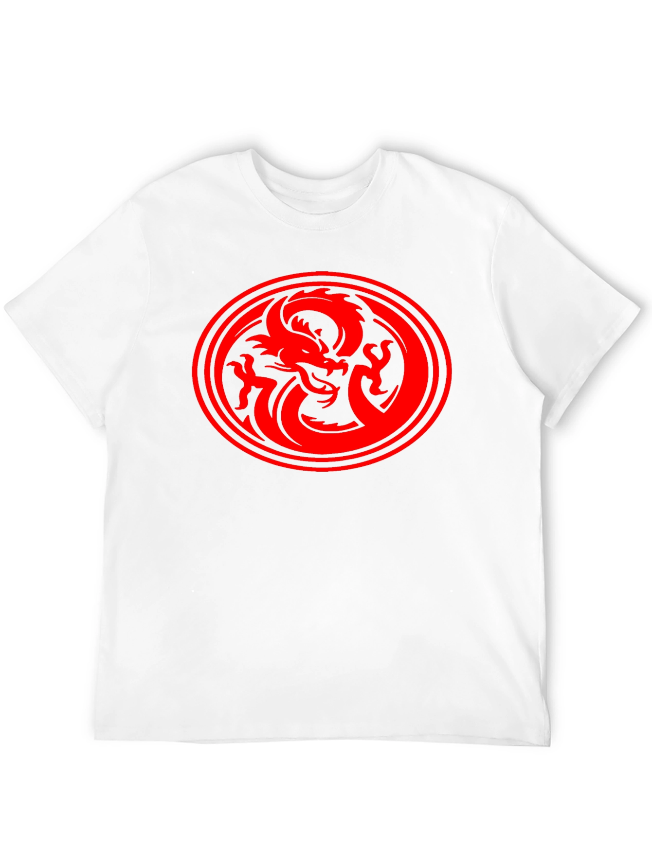 Dragon Circle Graphic Tee - Black