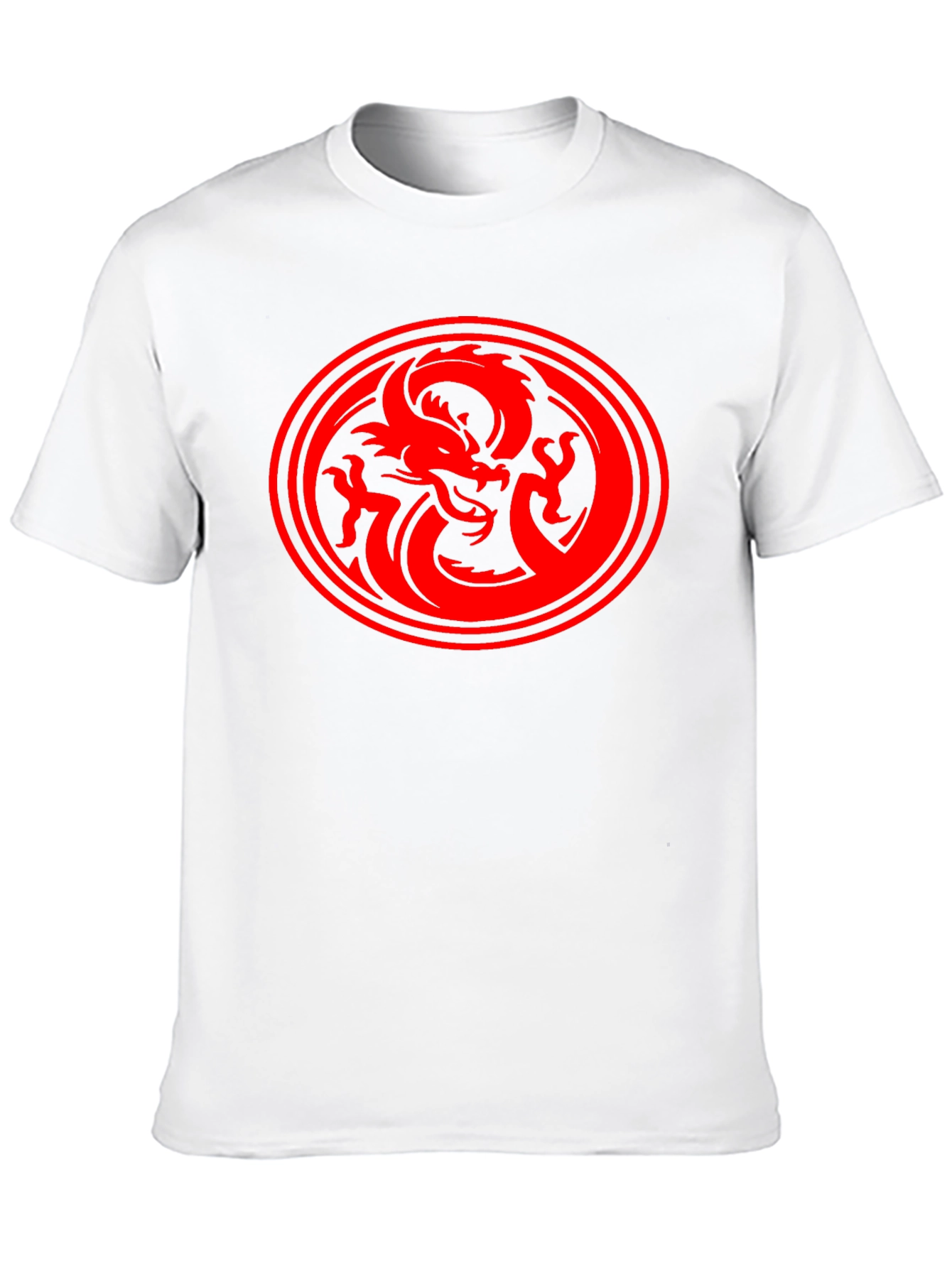 Dragon Circle Graphic Tee - Black