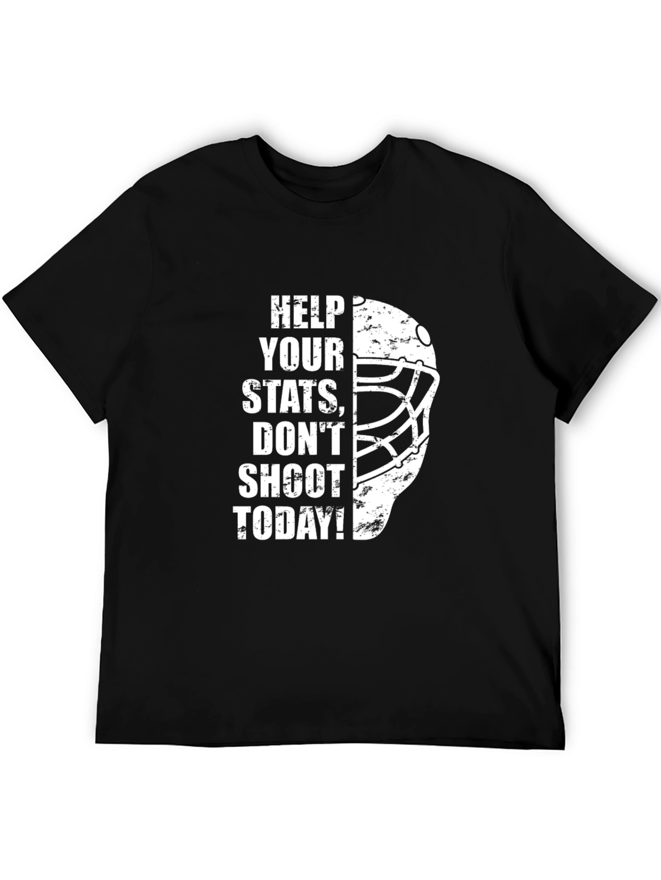 Help Your Stats Hockey Goalie Mask T-Shirt