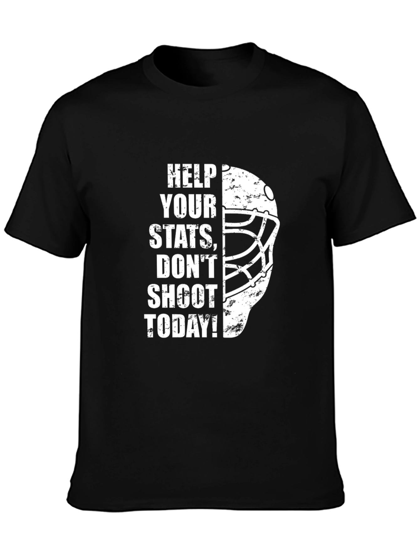 Help Your Stats Hockey Goalie Mask T-Shirt