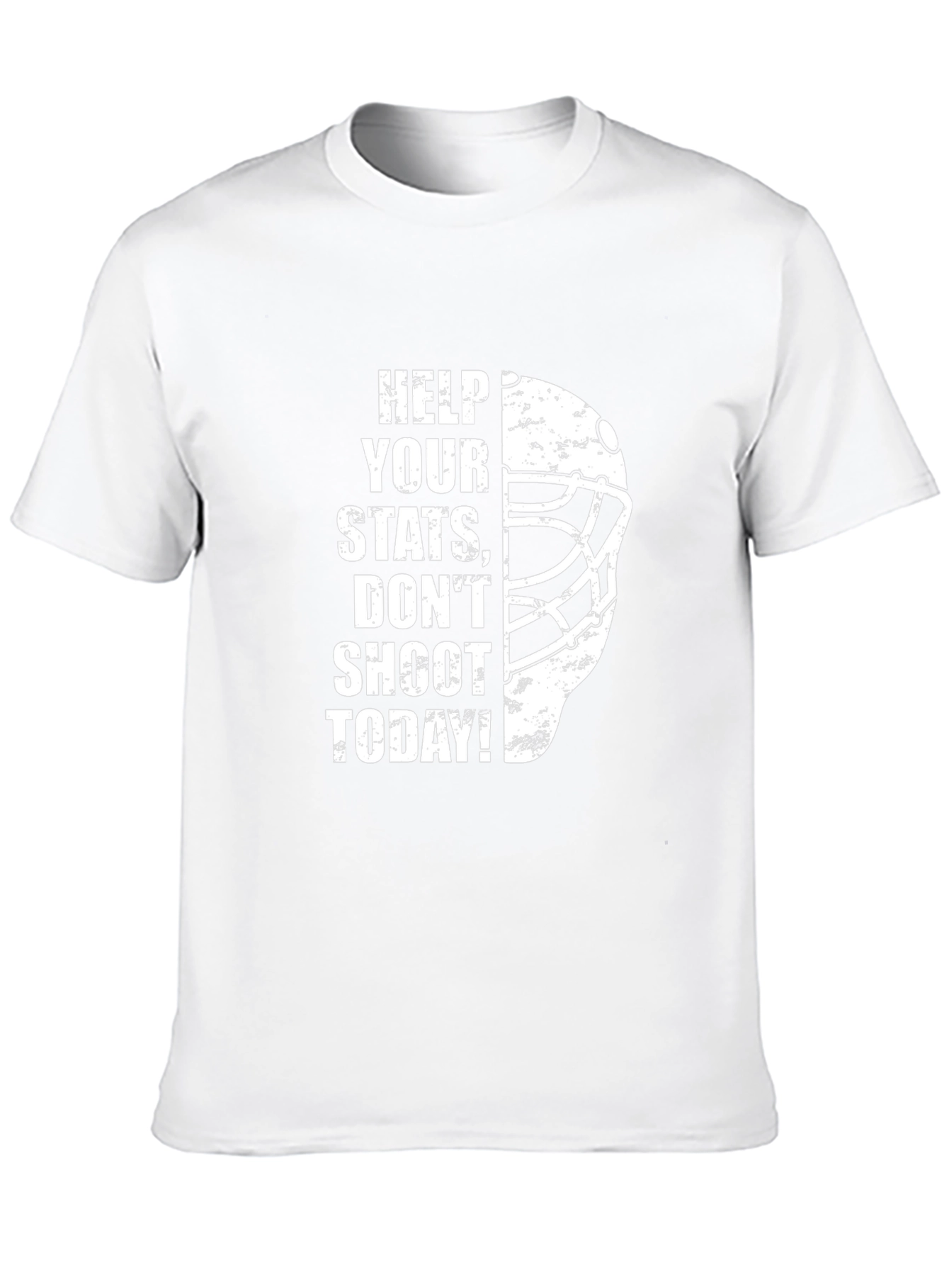 Help Your Stats Hockey Goalie Mask T-Shirt