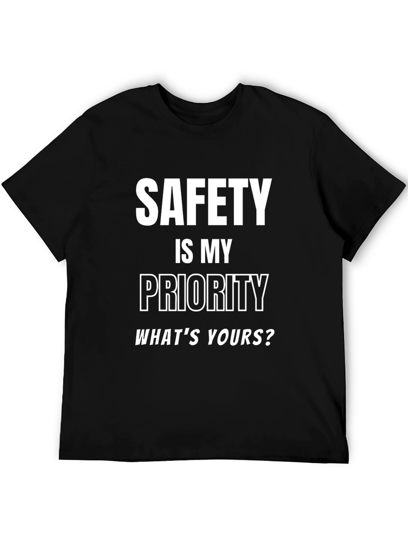 Safety First Black T-Shirt